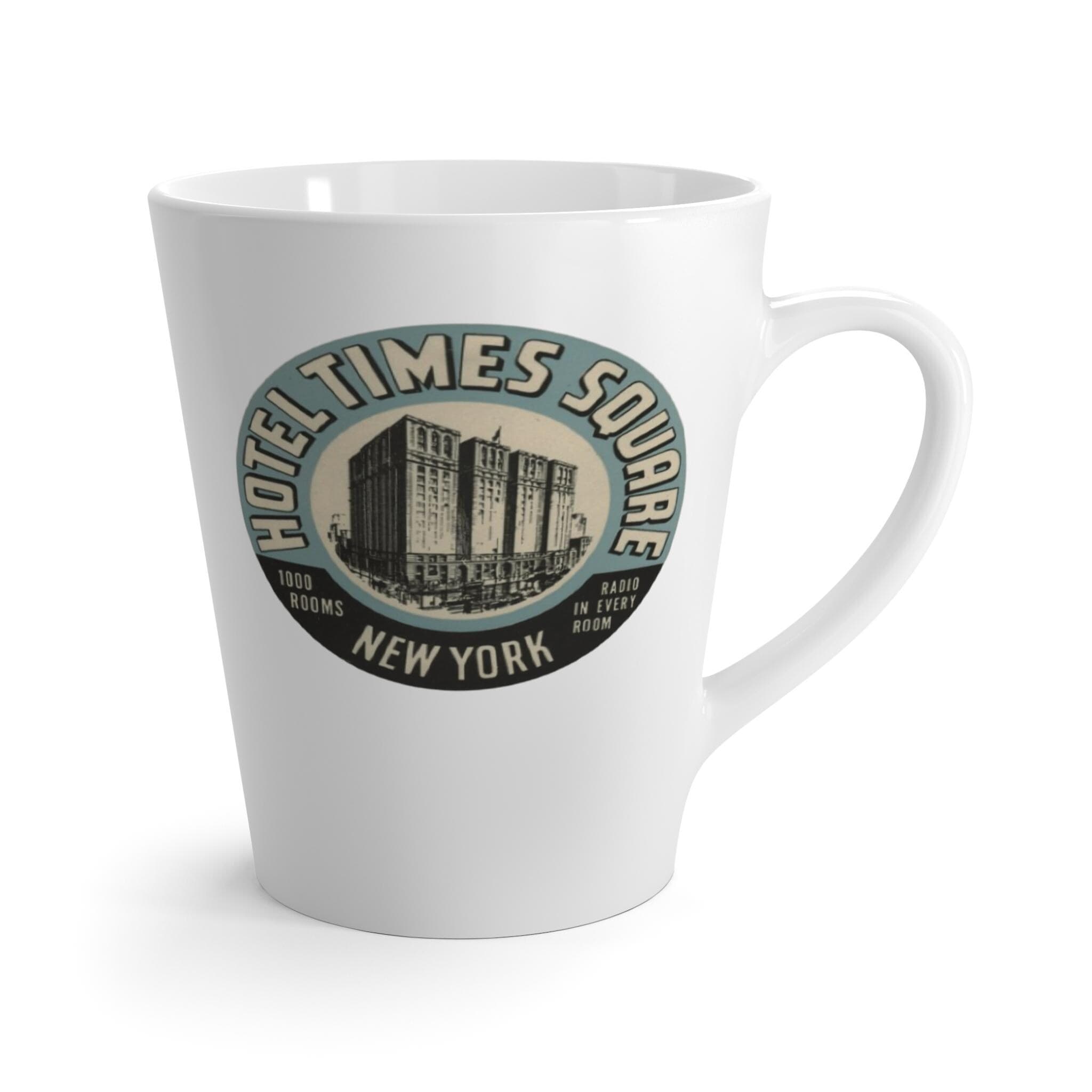 Vintage Hotel Times Square Latte Mug – NYC Travel Souvenir