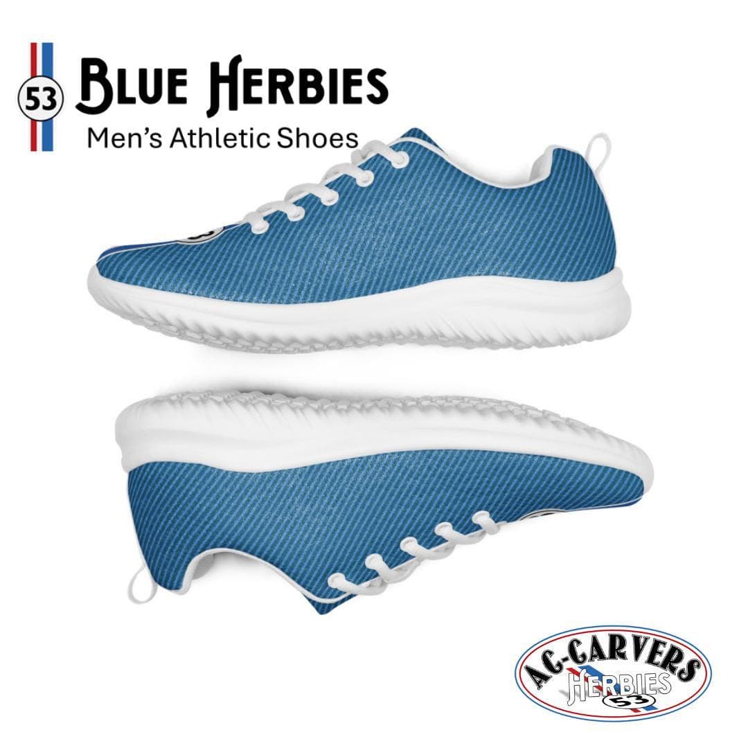 Blue Herbie Athletic Running Shoes for Men | Lightweight Flyknit Sneakers