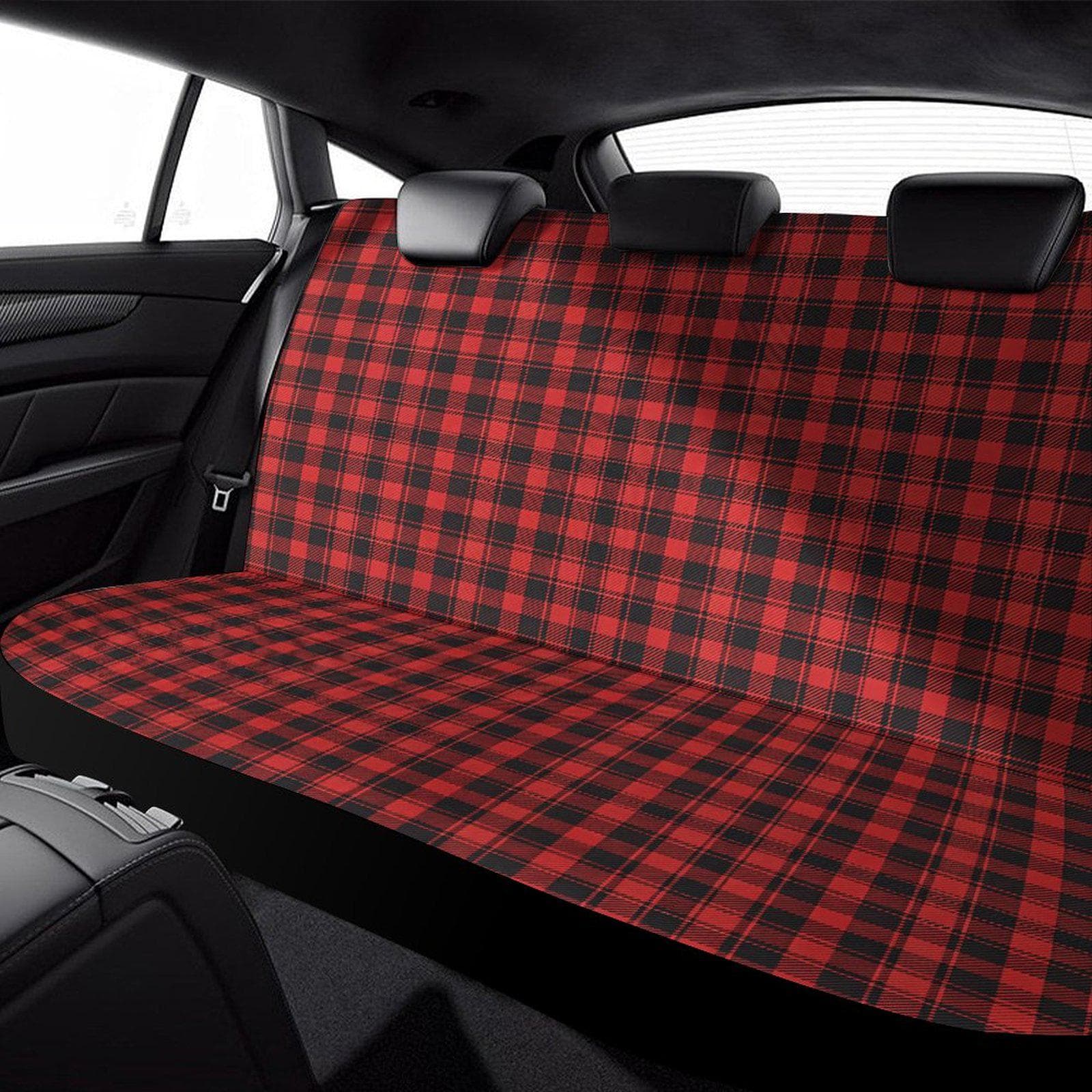 Cozy Plaid Car Back Seat Cover | Universal Fit, Soft & Durable Fabric | Personalized Style for Your Ride