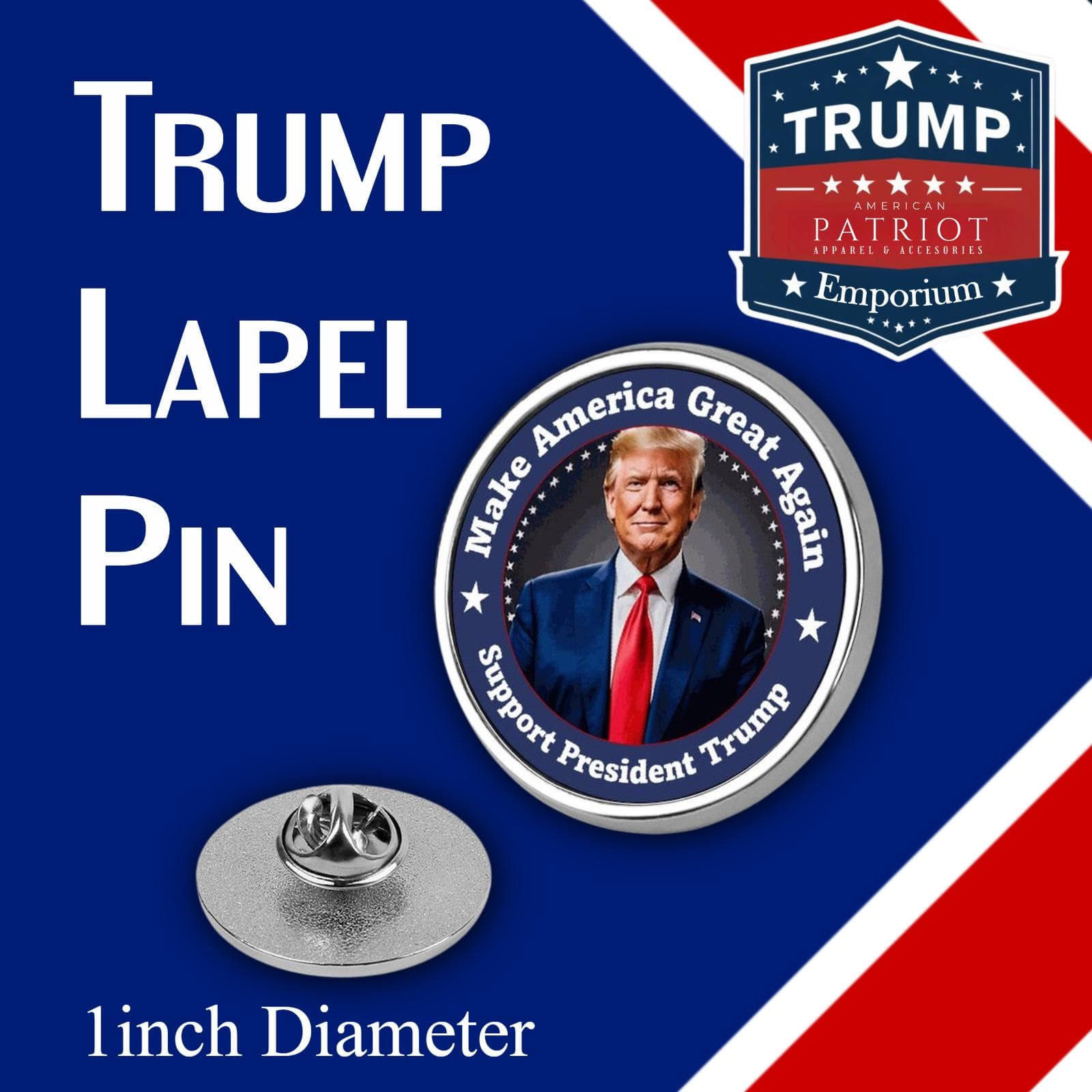 Trump MAGA Lapel Pin | Republican Patriotic Gift