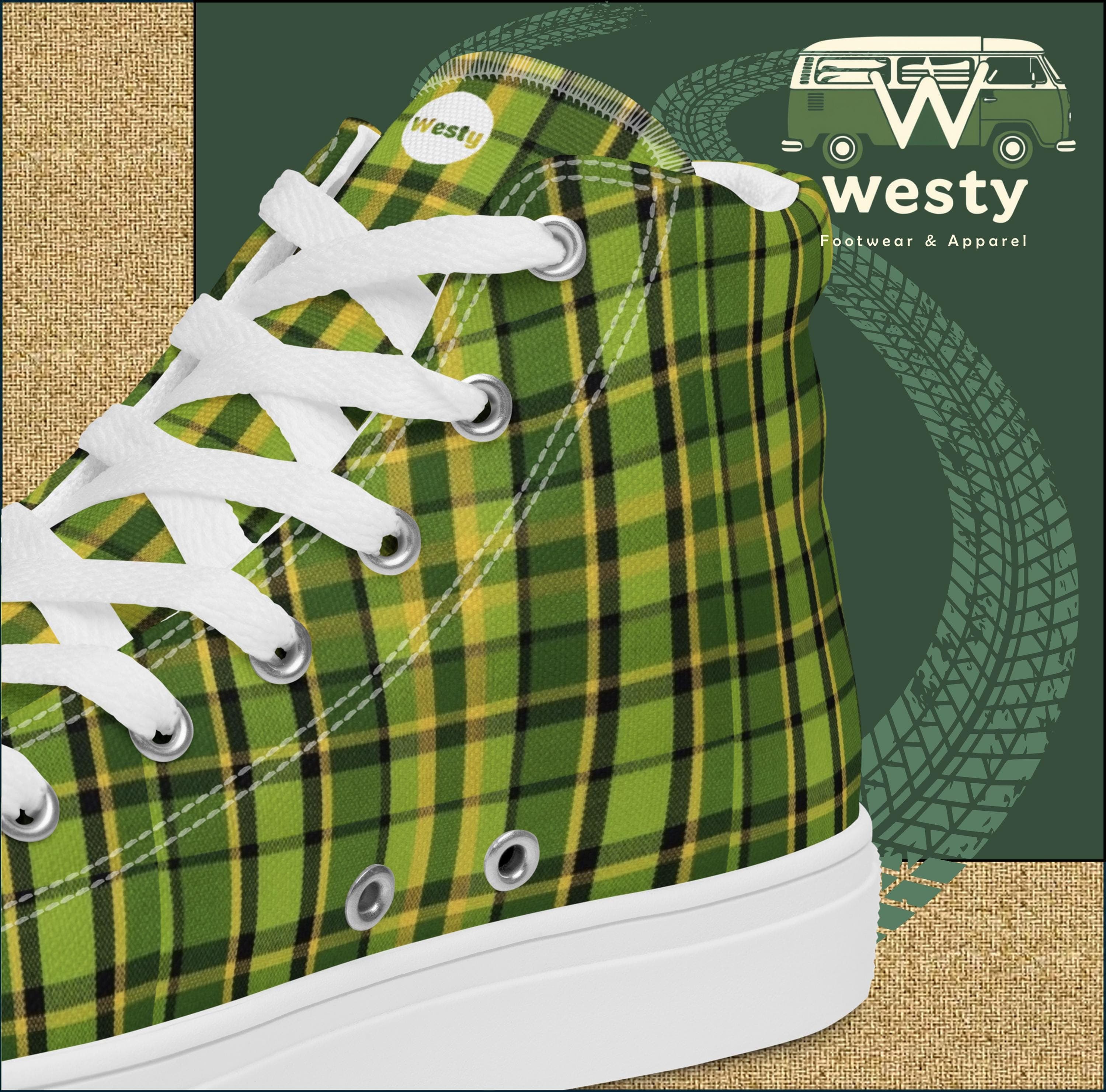 WestFalia Westy Men’s high top canvas shoes