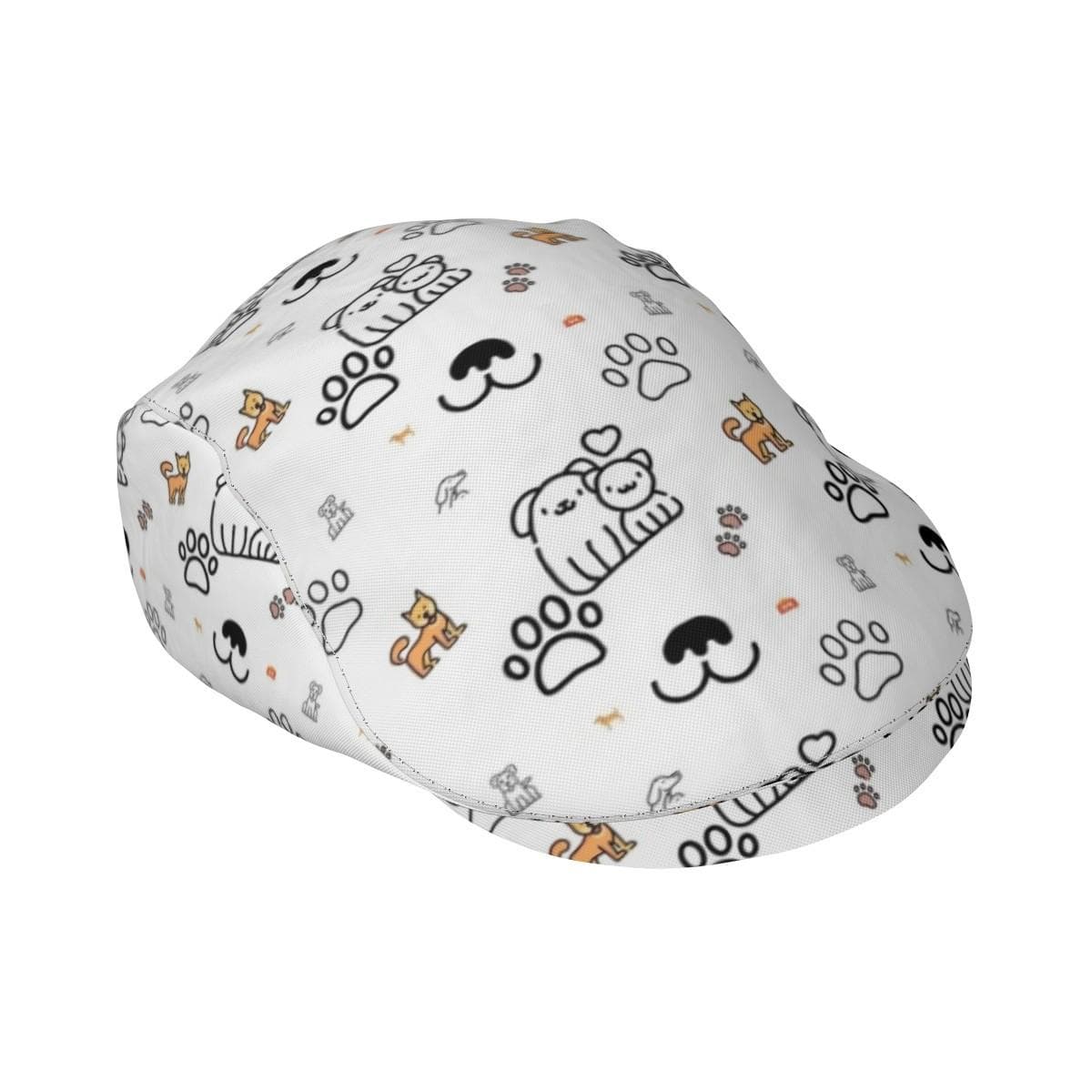 Cute Dog & Cat All-Over Print Beret Hat | Kawaii Pet Lover Fashion Accessory
