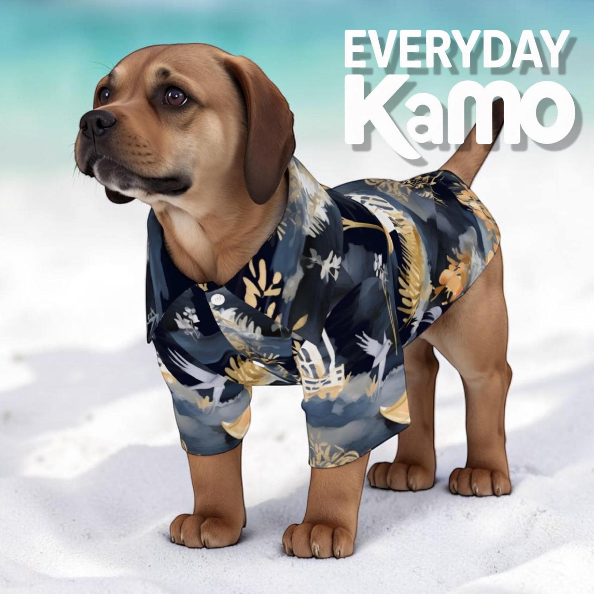 Pet Hawaiian Shirt | Breathable Dog Vacation Beachwear | Four-Way Stretch