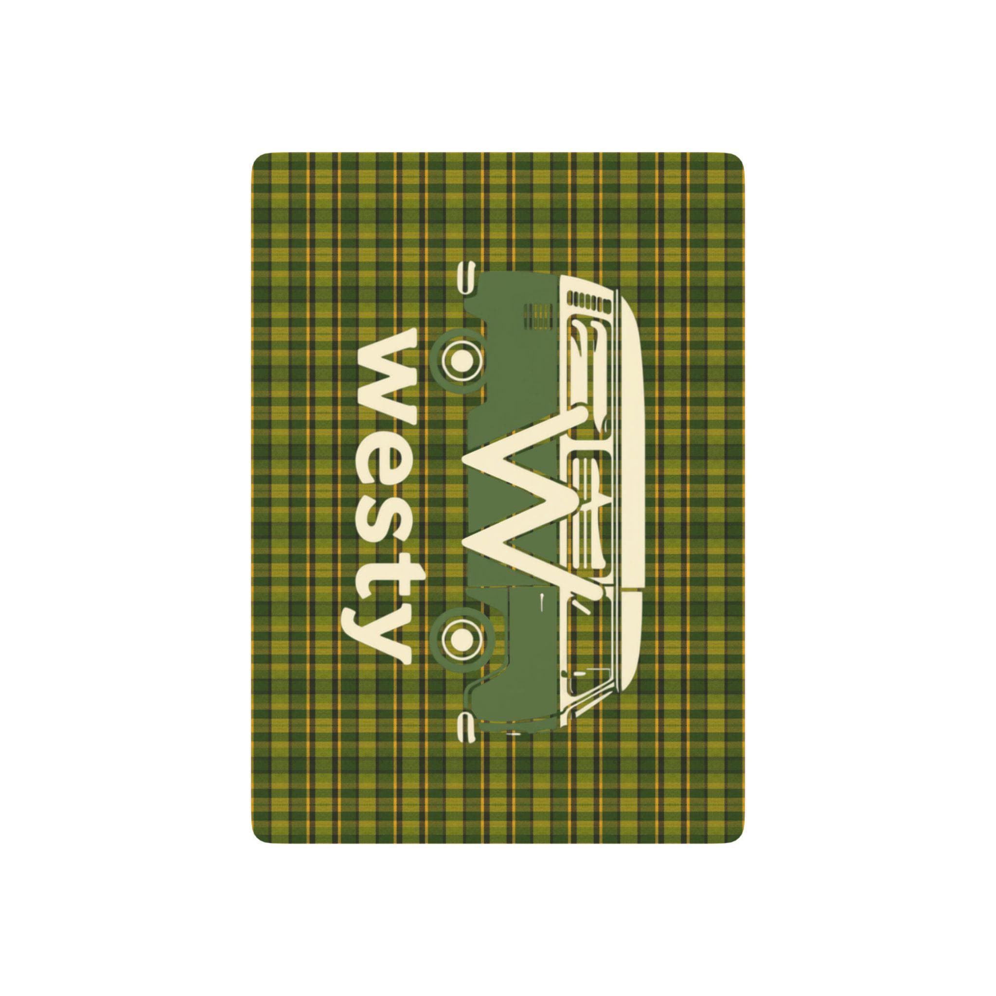 VW Microbus Playing Cards – Westfalia Green Vanlife Design