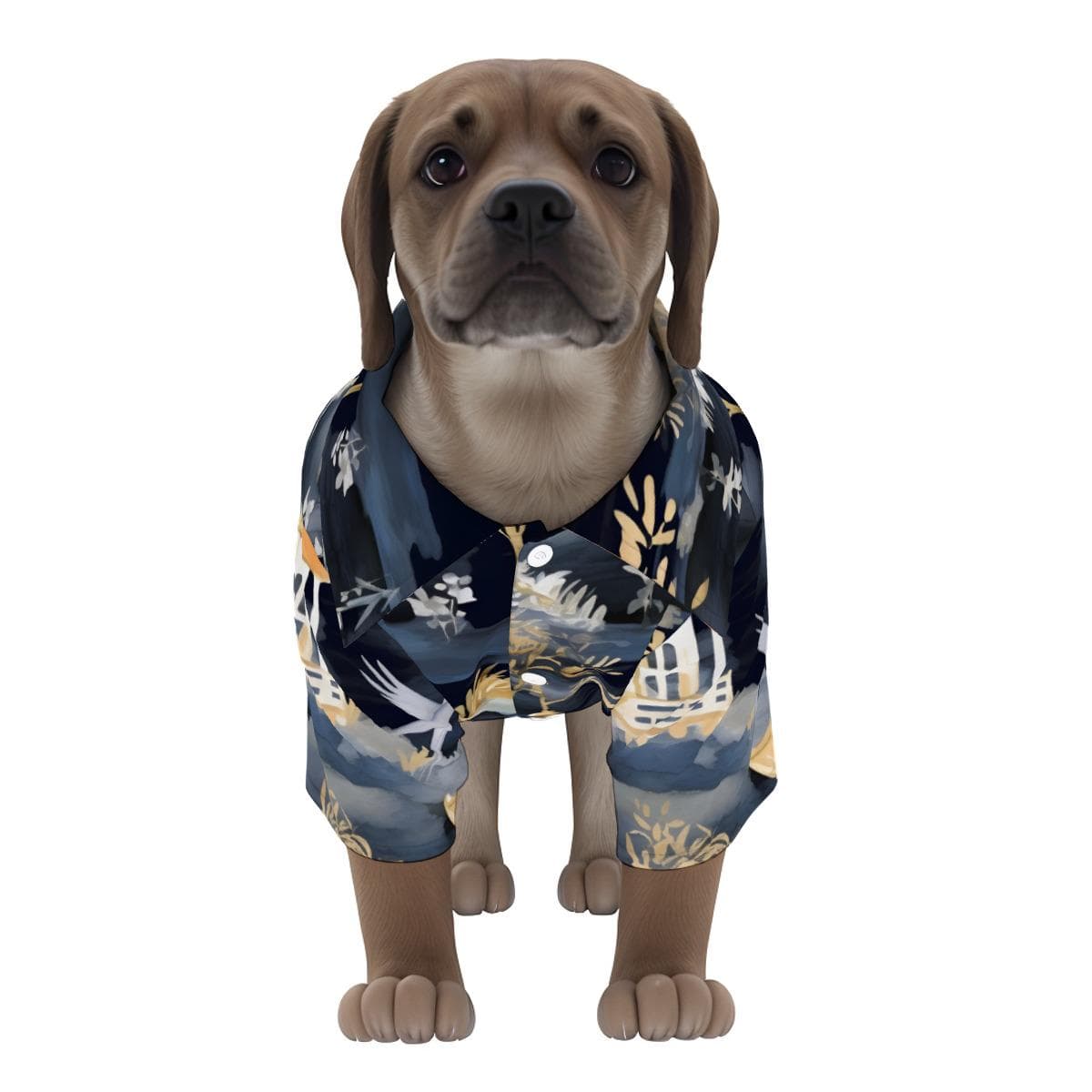 Pet Hawaiian Shirt | Breathable Dog Vacation Beachwear | Four-Way Stretch