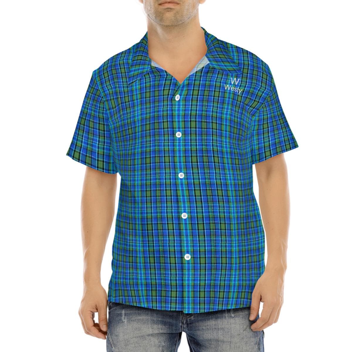 Westfalia Westy Blue Hawaiian Shirt