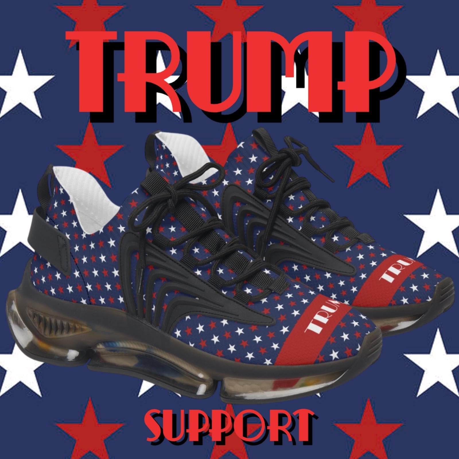Trump Supporter Women's Mesh Sneakers | Patriotic Political Activewear