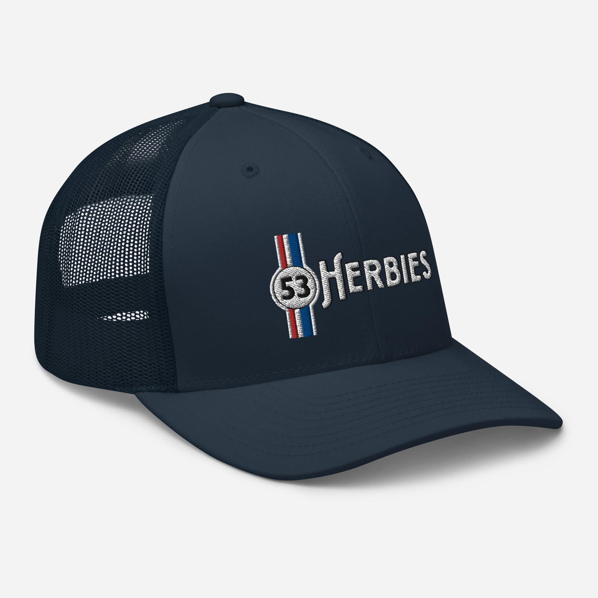 Handmade Herbie Logo Trucker Cap - Mesh Back Cotton Blend Baseball Hat