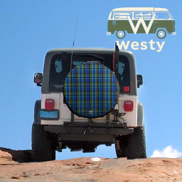 Westy Heritage Plaid Spare Tire Cover - Retro