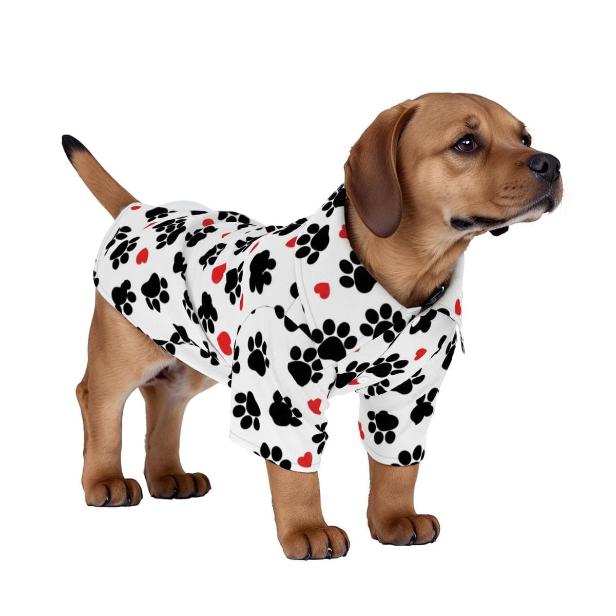 Paw Print Hawaiian Dog Shirt | Breathable Pet Aloha Shirt XS-XL