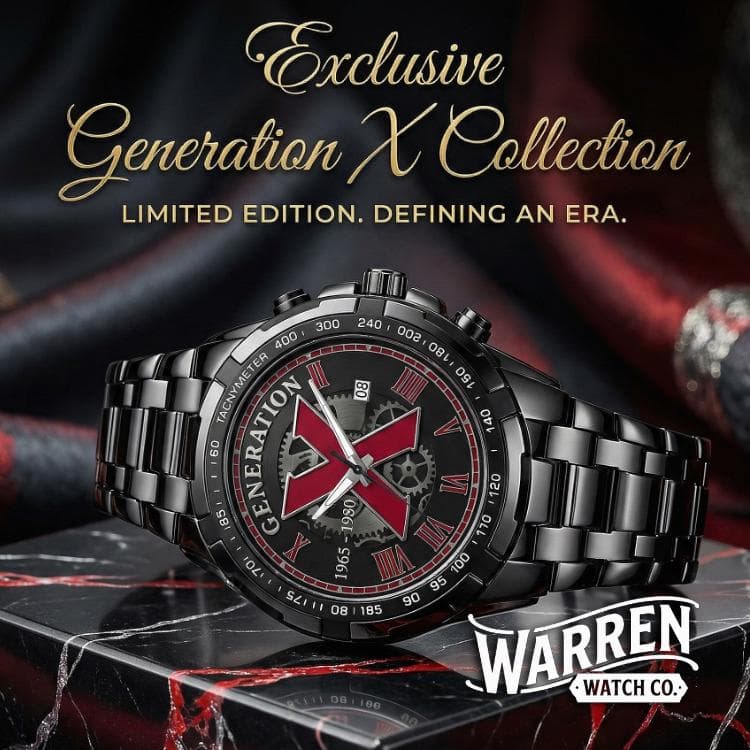 Warren Watch Co. "Timeless Attitude" Men's Metal Watch | HD Crystal Mirror & Premium Strap | Everyday to Business Wear