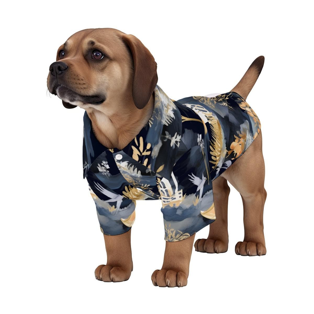 Pet Hawaiian Shirt | Breathable Dog Vacation Beachwear | Four-Way Stretch