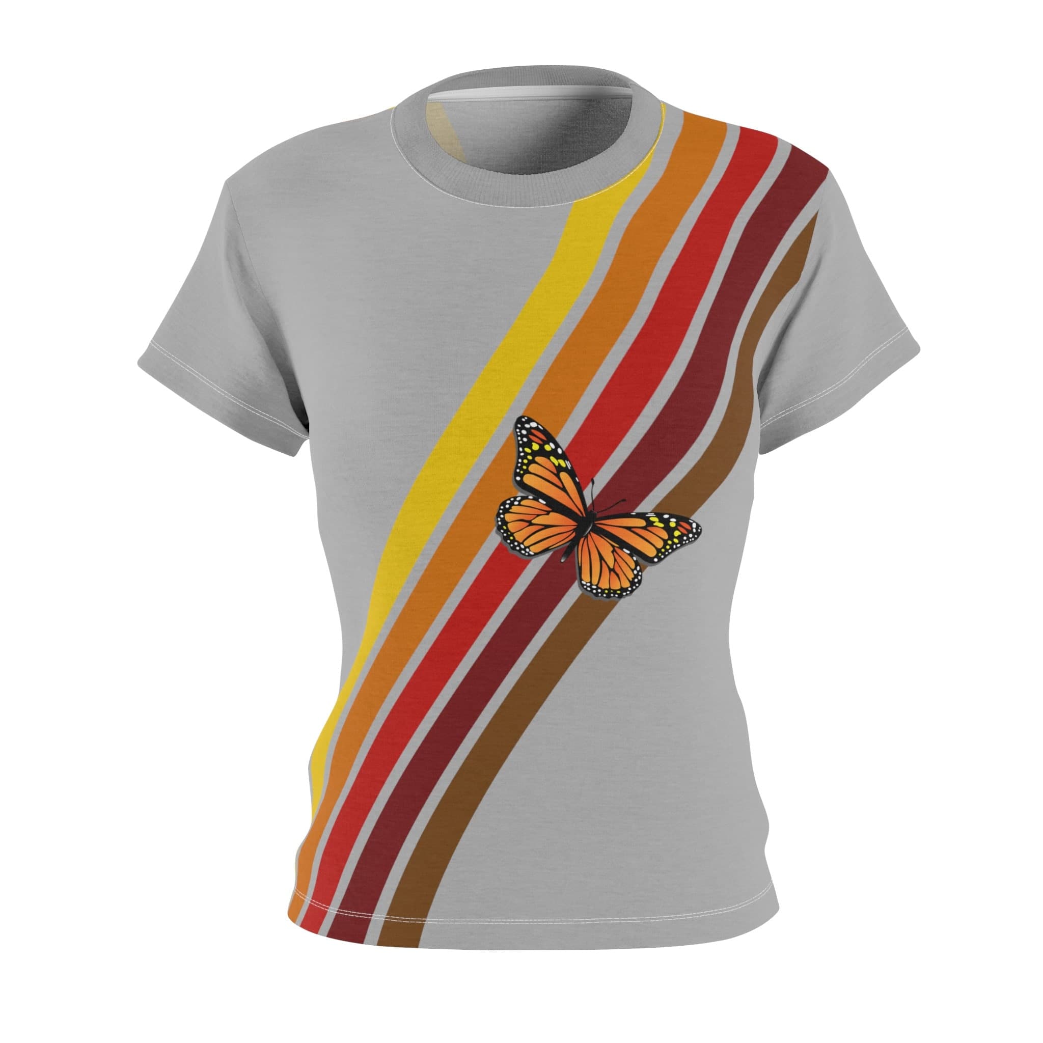 Westy Volkssummer Stripe Women's Tee - Retro Road Trip Graphic