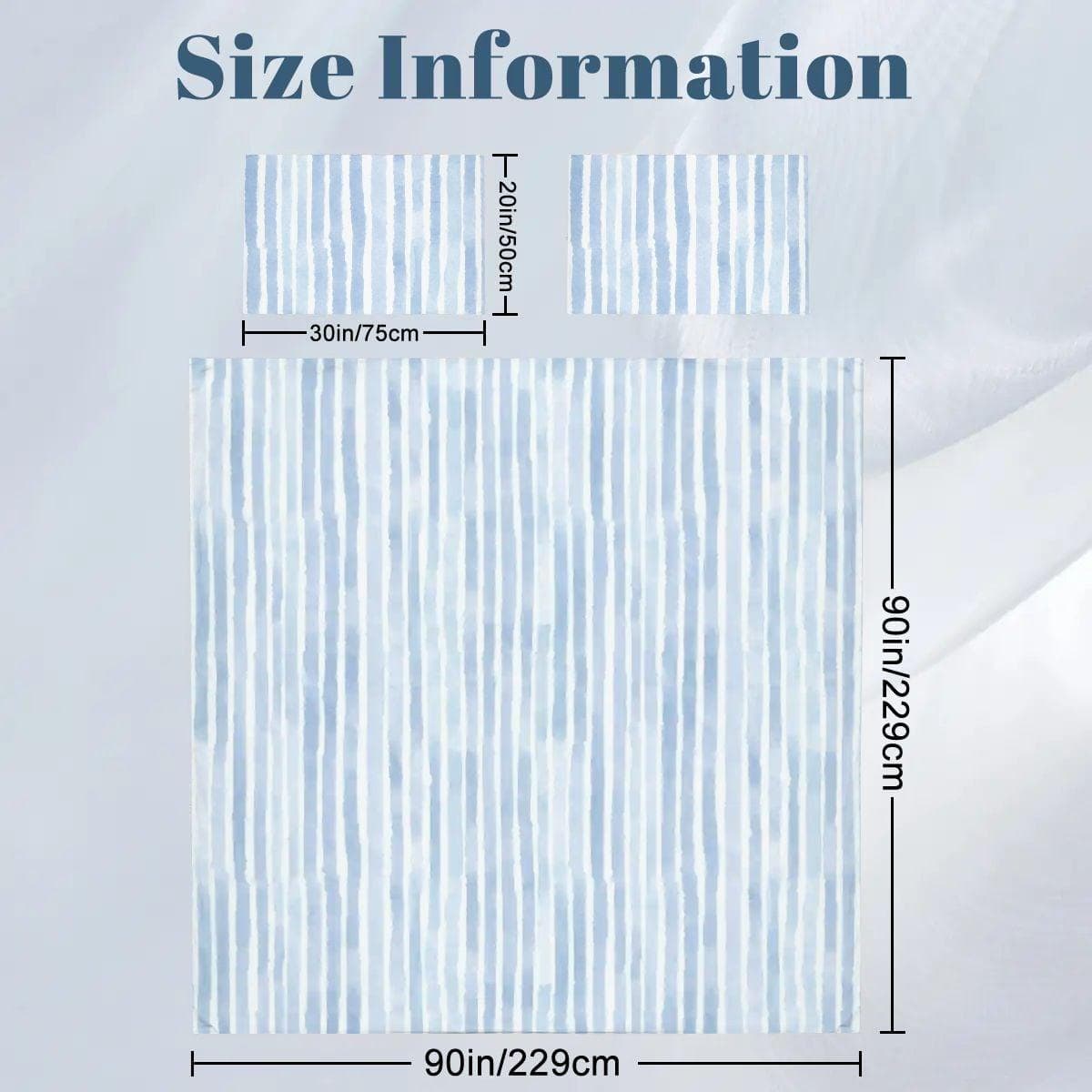 Everyday Kamo Queen Duvet Cover Set Blue Stripe