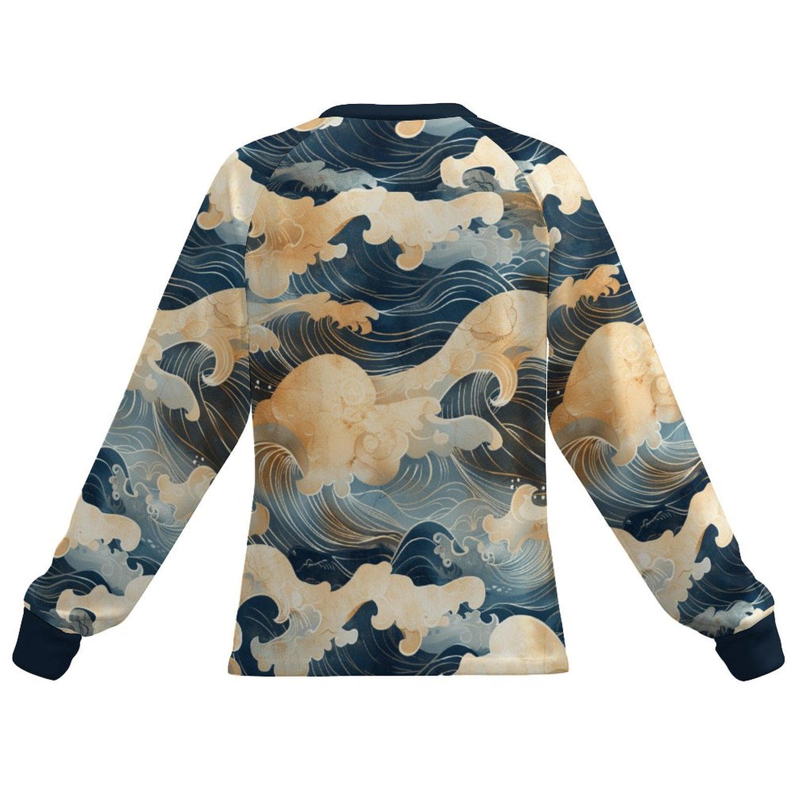 Everyday Kamo Women's Ocean Wave Long Sleeve Quick Dry UPF 50+ T-Shirt - Cool Touch Sun Protection Top