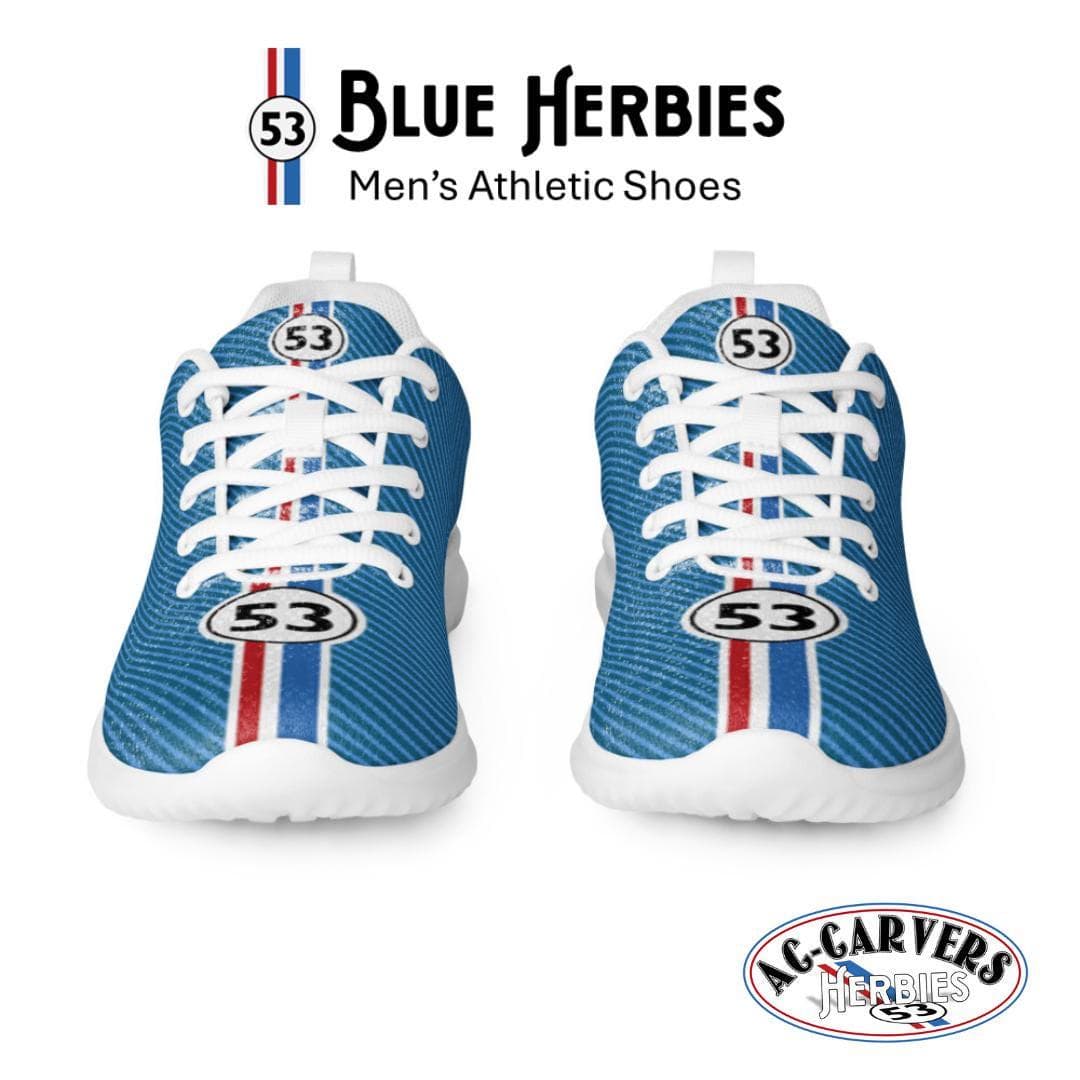 Blue Herbie Athletic Running Shoes for Men | Lightweight Flyknit Sneakers