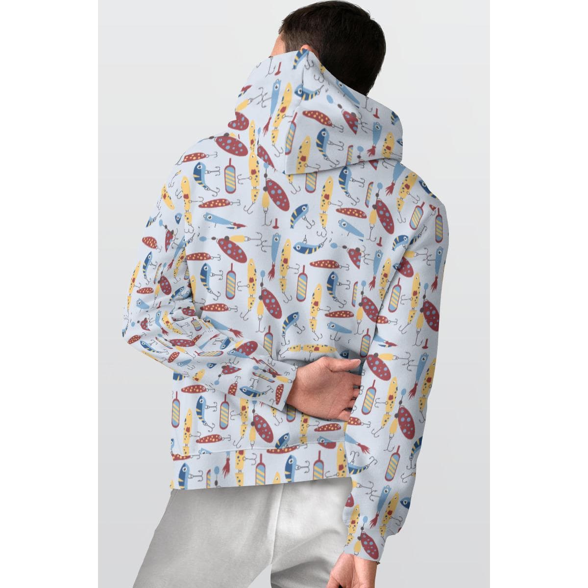 Fishing Lure Hoodie | Fleece Lined Angler Sweatshirt