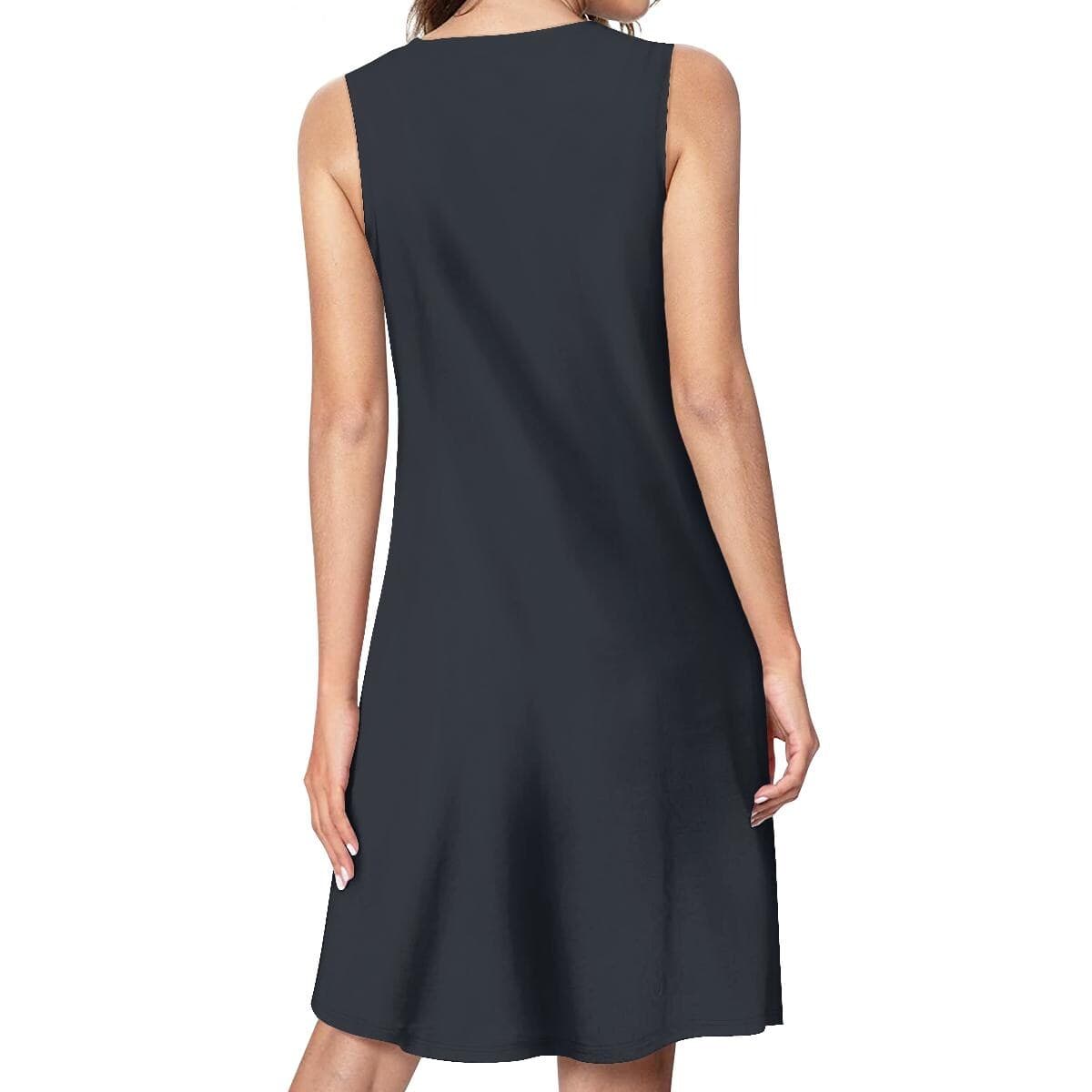 That Little Black Dress | Sleeveless Dress with Pockets | Flowy Knee-Length Summer Comfort