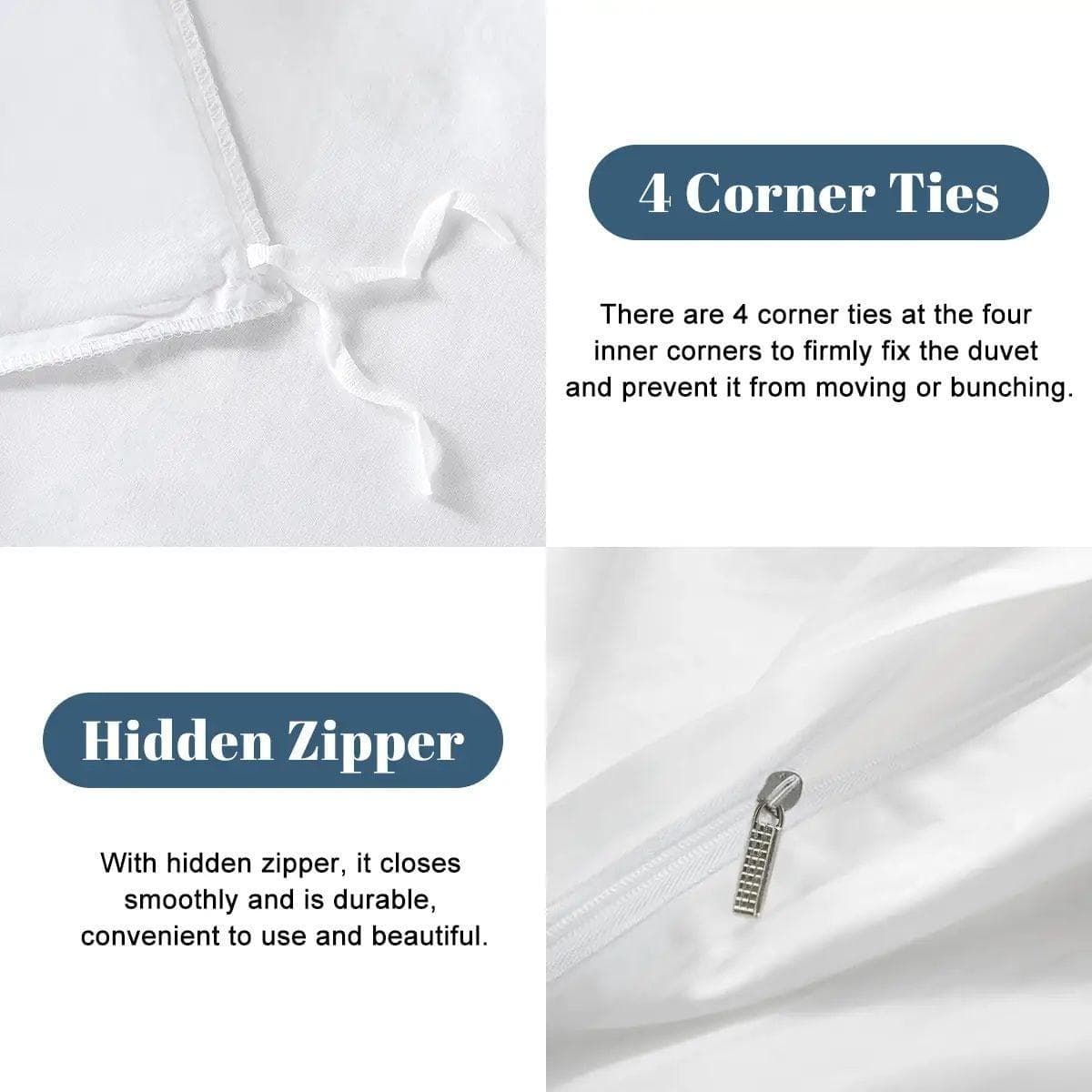 Everyday Kamo Queen Duvet Cover Set Blue Stripe
