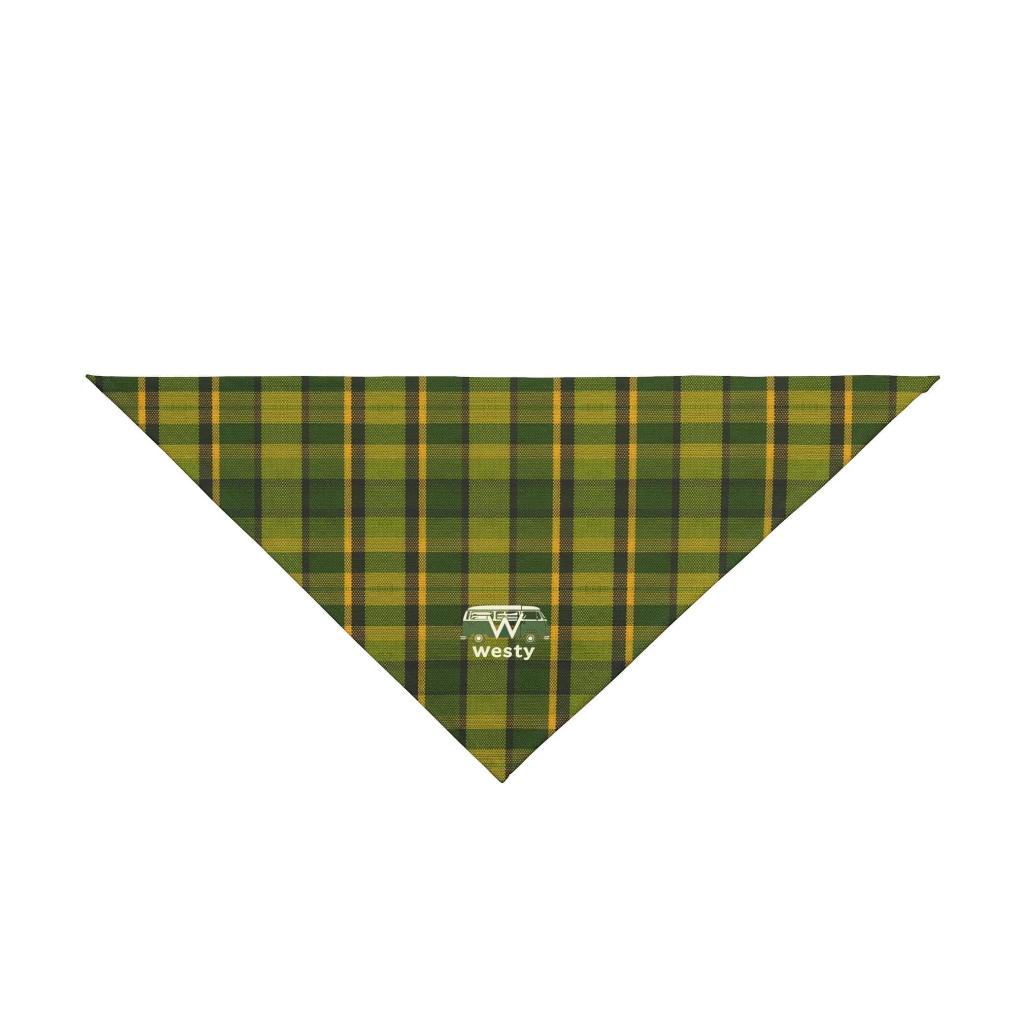 Copy of Westy Orange Pet Bandana, Dog Neck Scarf, Orange Camper Van Puppy Kerchief, Westy Westfalia Print