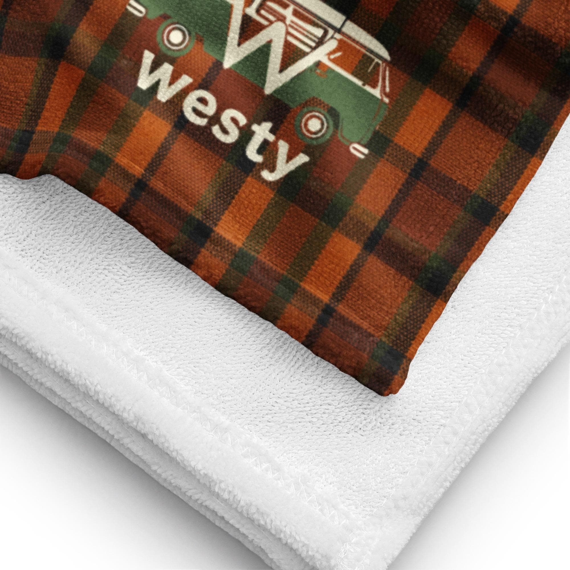 Westy Orange Westfalia Bath Towel