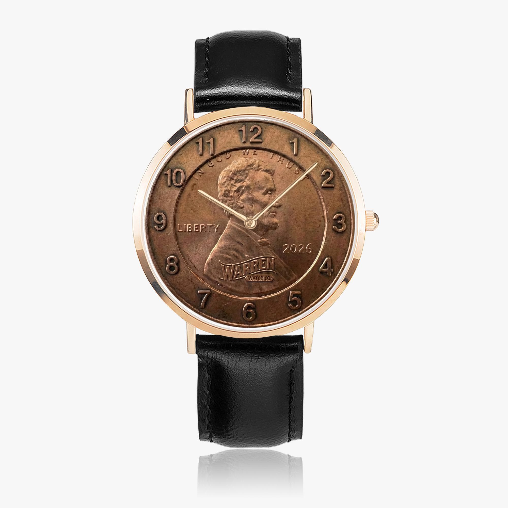 Farewell to the Penny Commemorative Watch - Genuine Leather Band & Quartz Movement