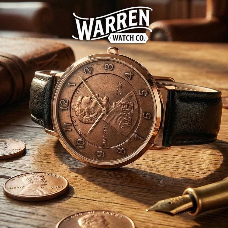 Farewell to the Penny Commemorative Watch - Genuine Leather Band & Quartz Movement