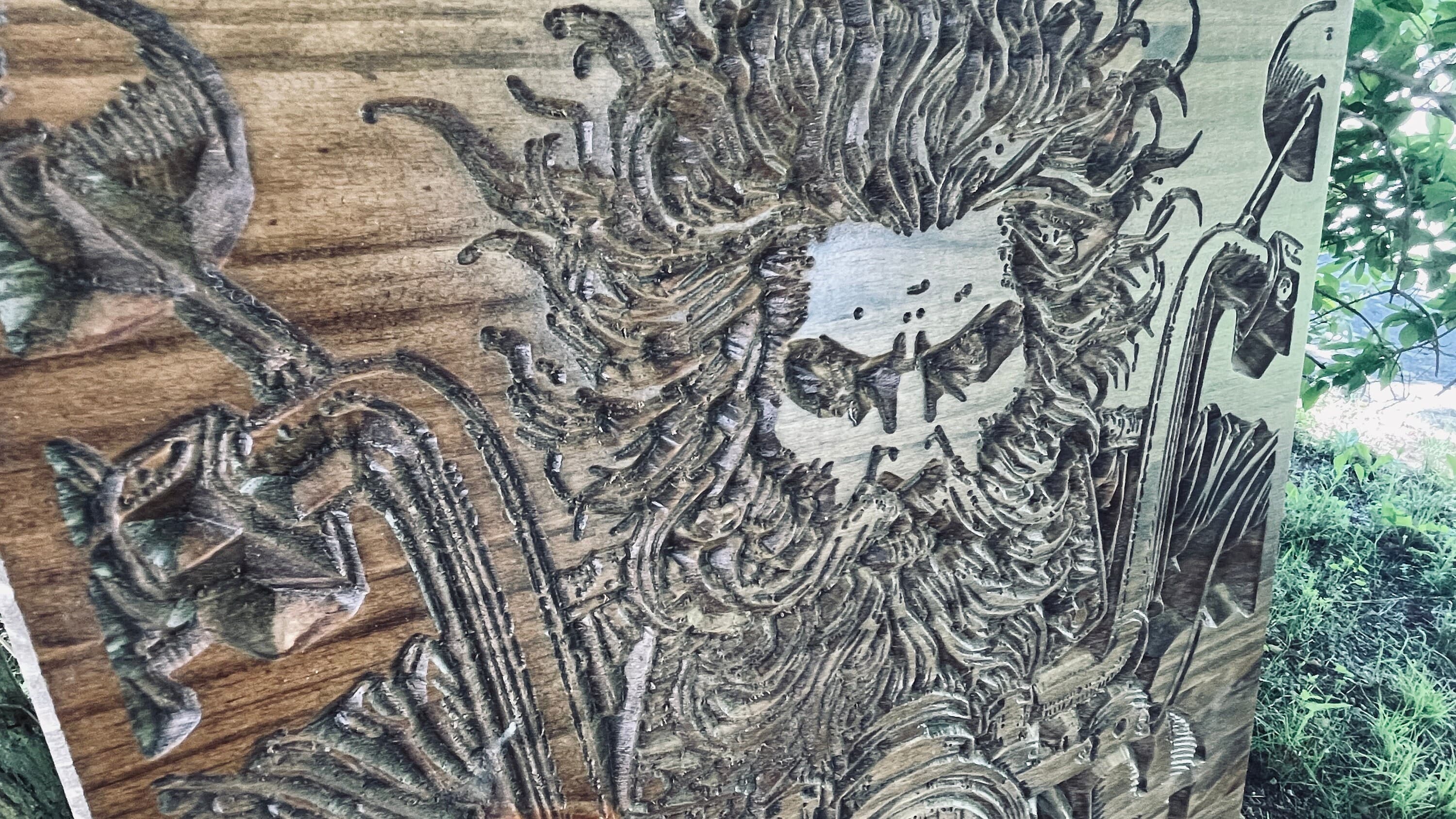 Freedom Rider Carved Wood Sign