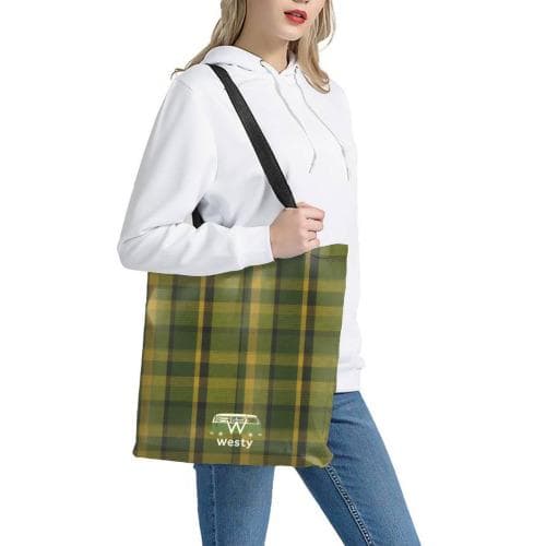 Westfalia Westy Green Polyester Shopping Bag