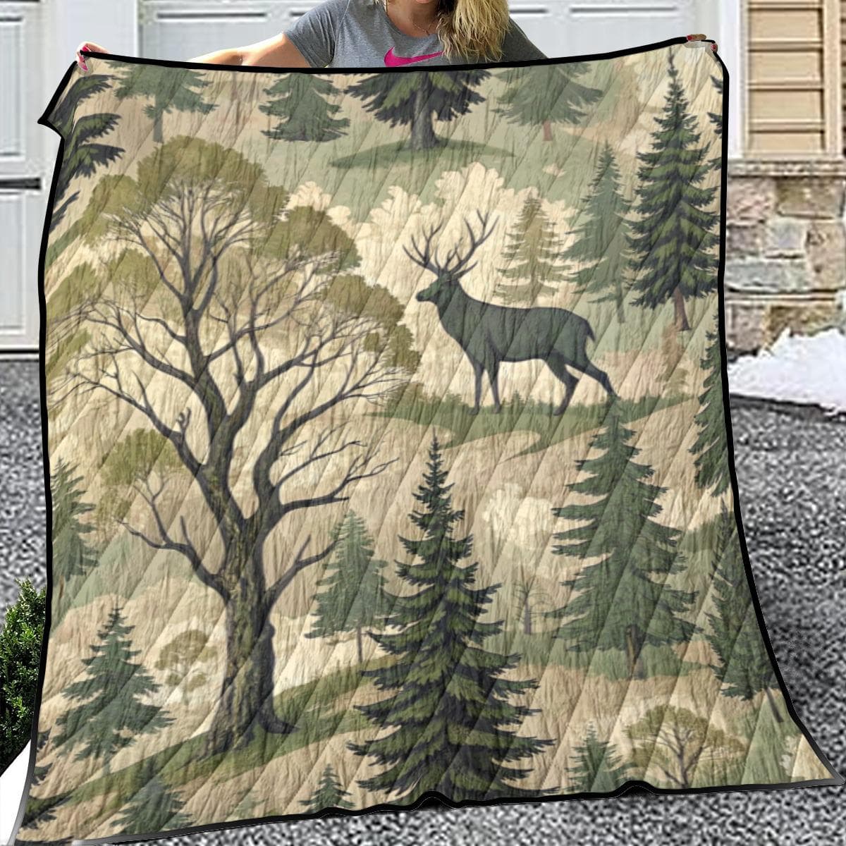 Everyday Kamo Forest Deer Quilt Lightweight Breathable