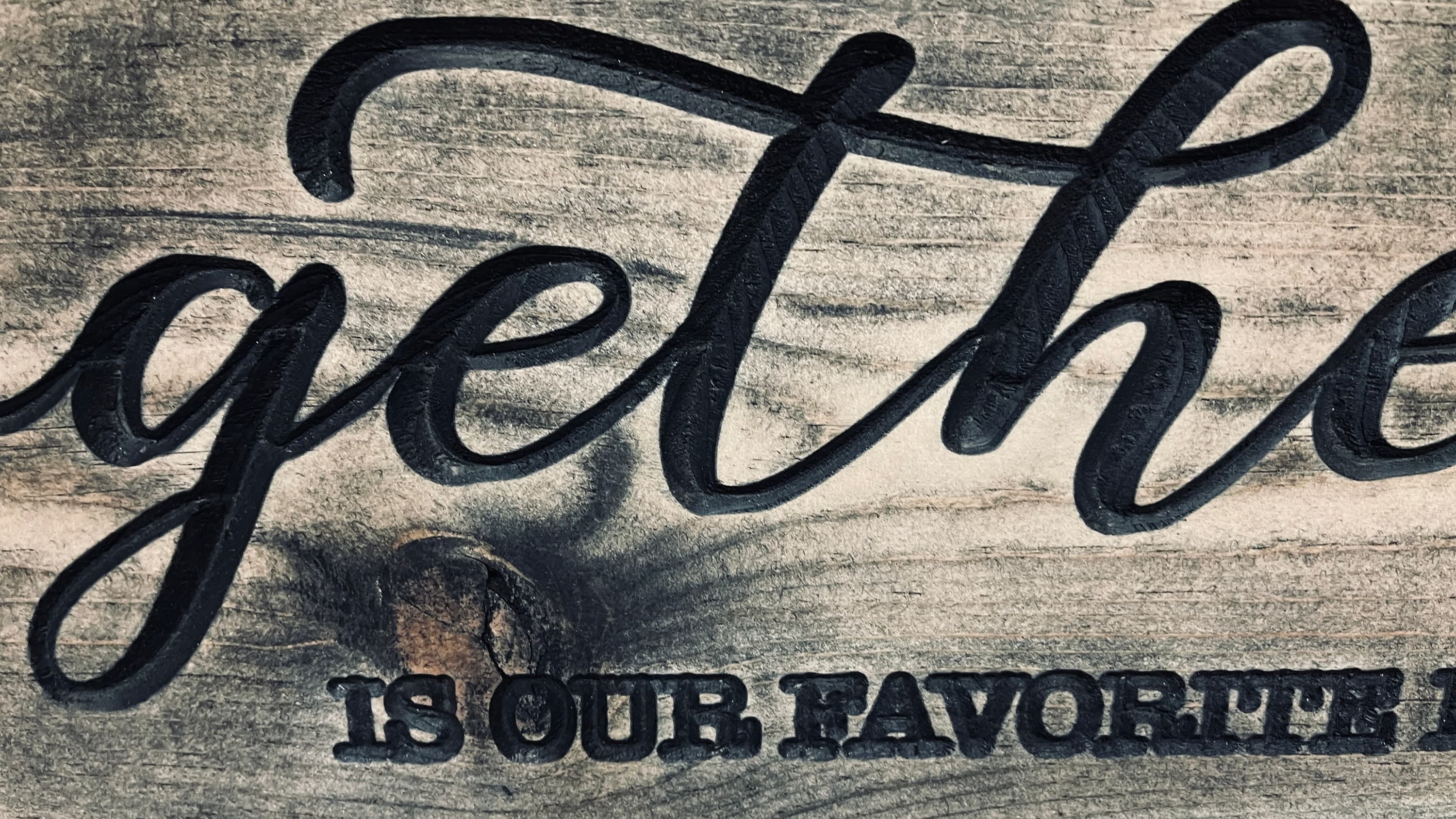 Together is Our Favorite Place to Be - Carved Wood Sign