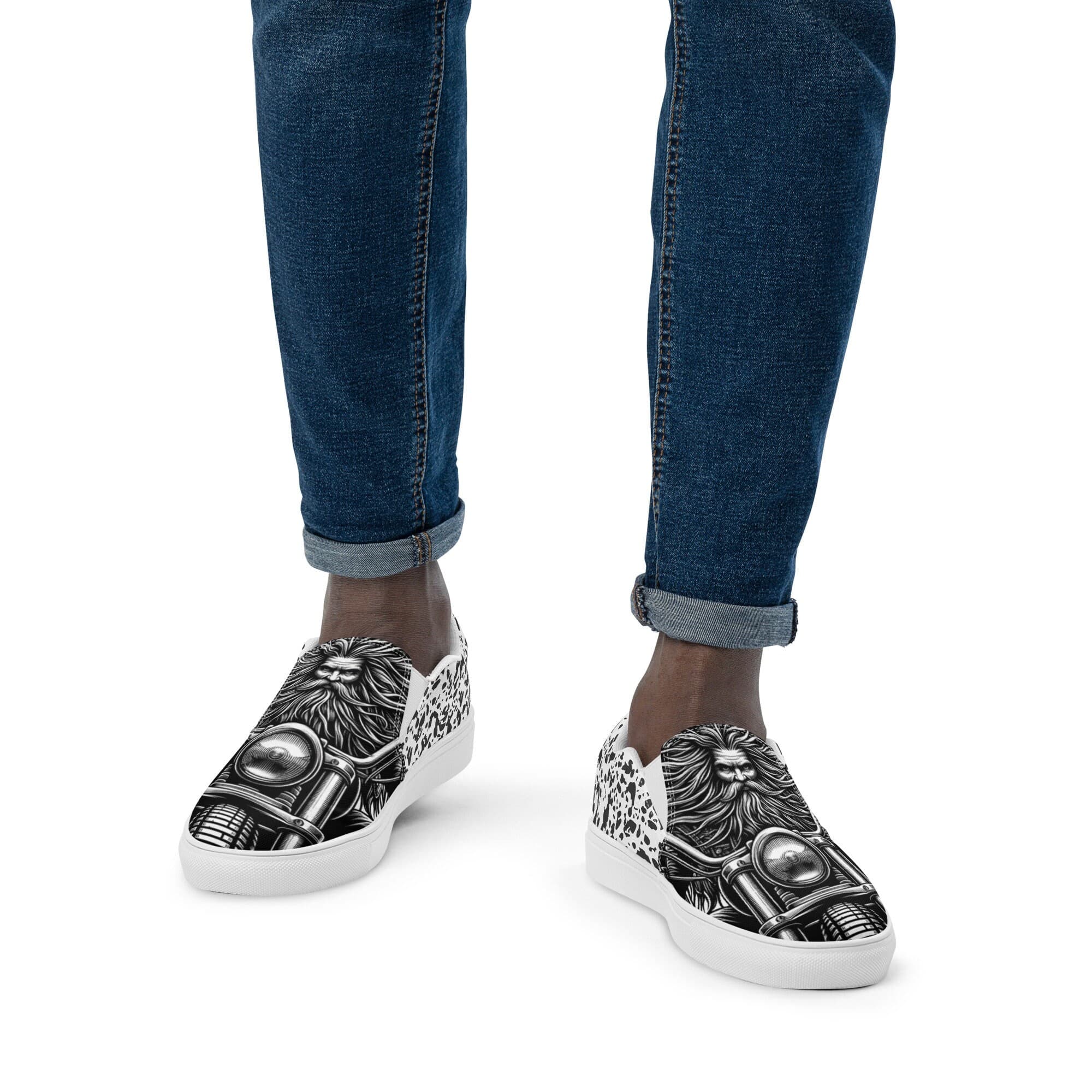 Midnight Rider - Wind Whisperer - Men’s slip-on canvas shoes