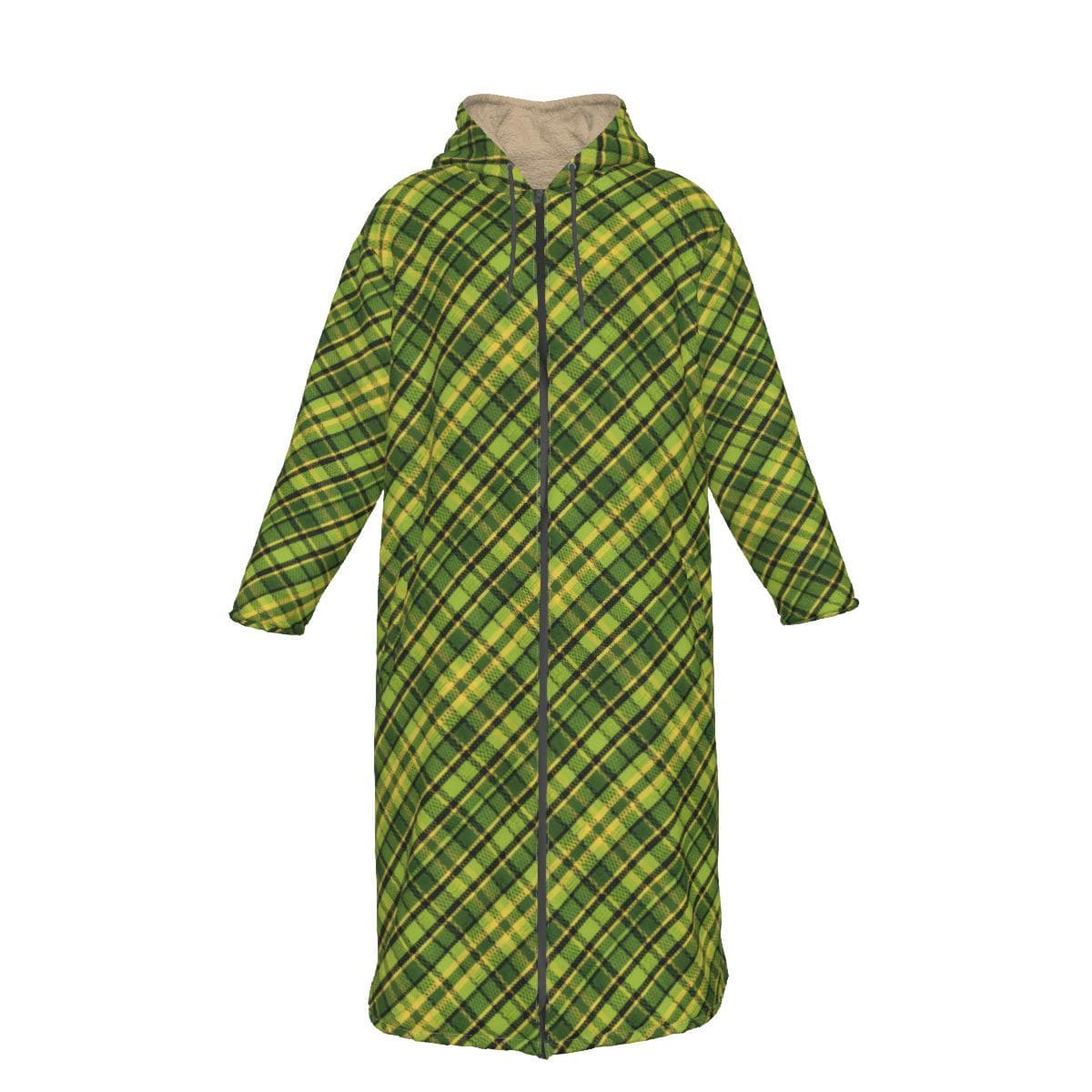Westy Green Uni-Sex Long Fleece Zip Up Windbreaker