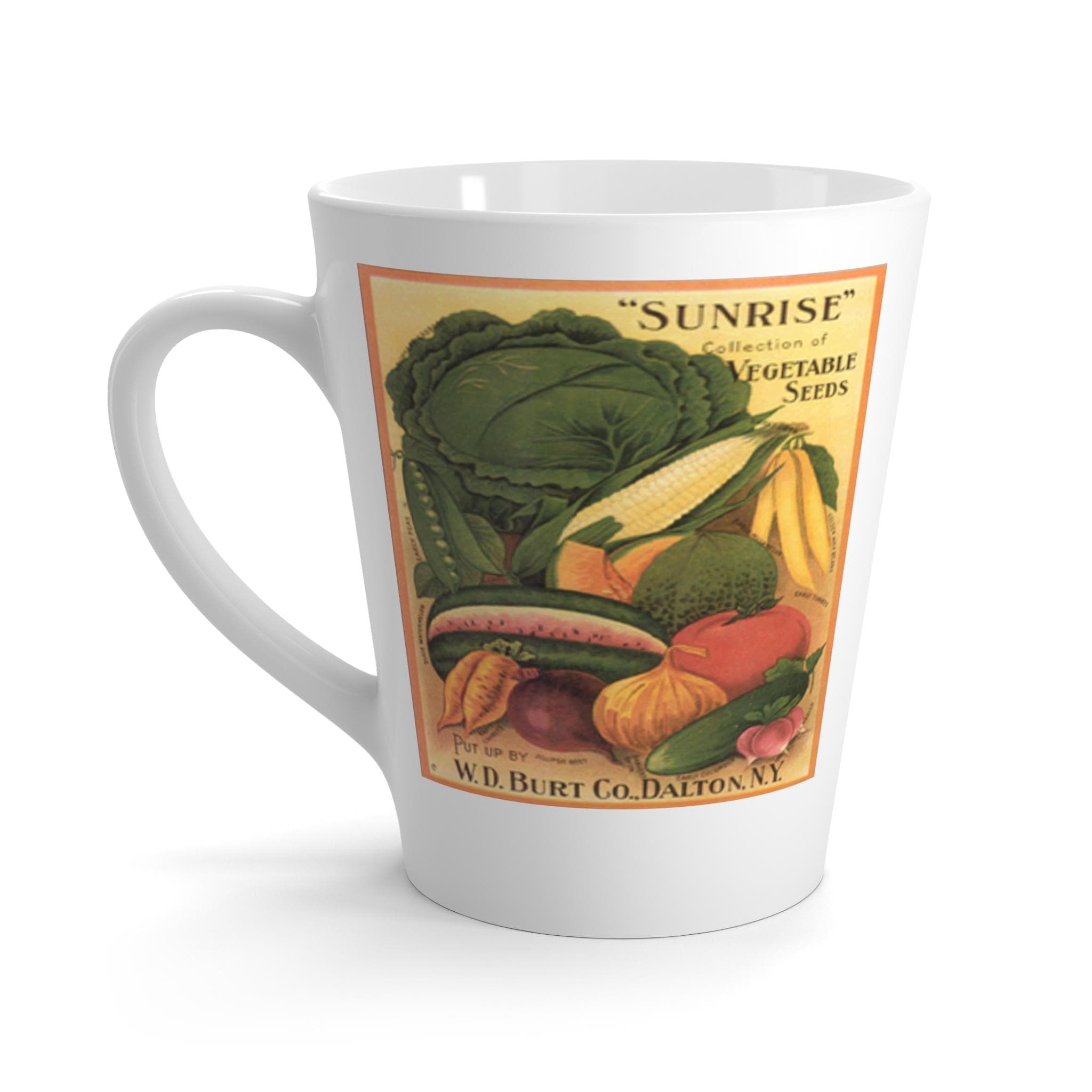 Vegetable Seeds Latte Mug - Garden Lover Gift, 12oz