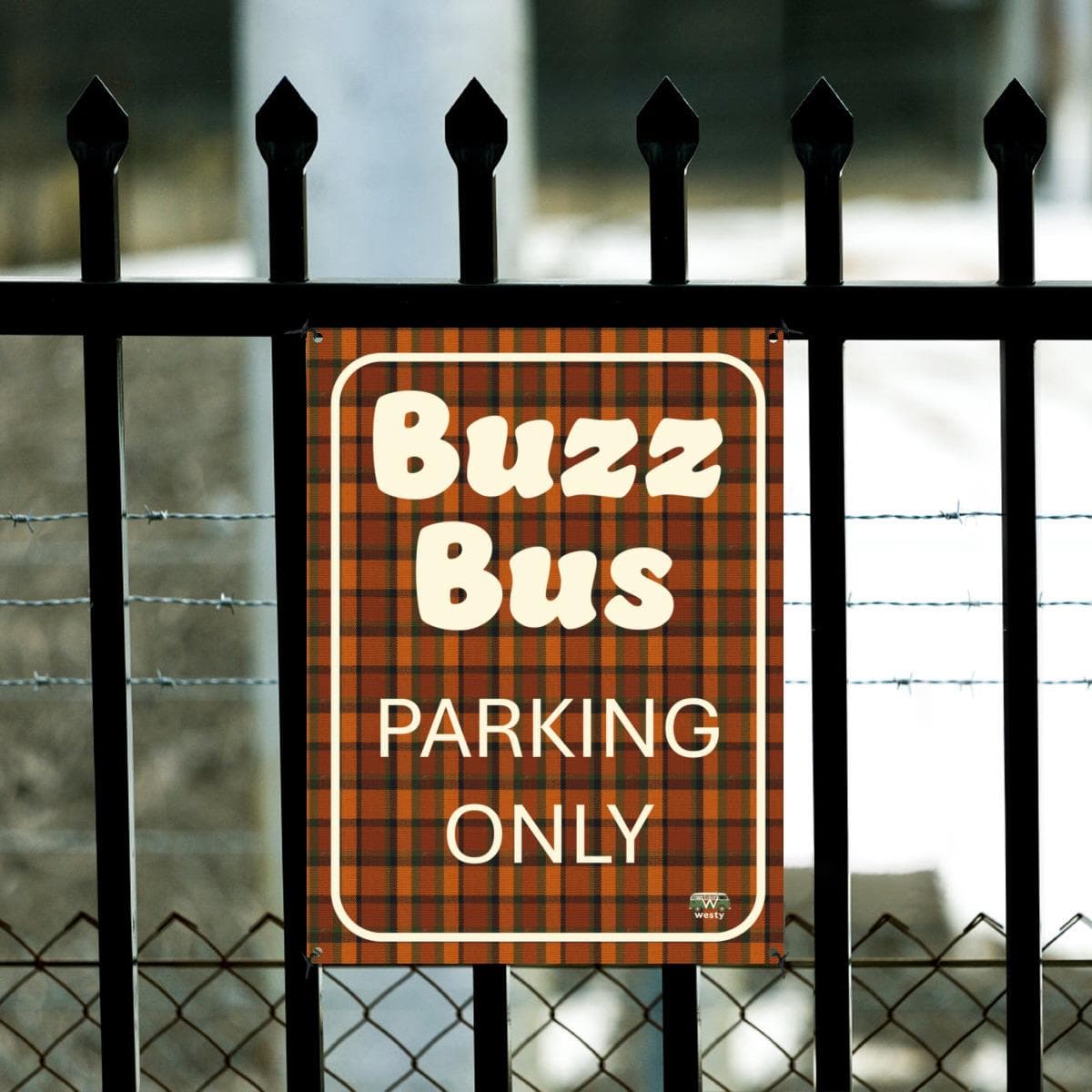 Handmade Aluminum VW ID Buzz Parking Sign - Durable Custom Metal