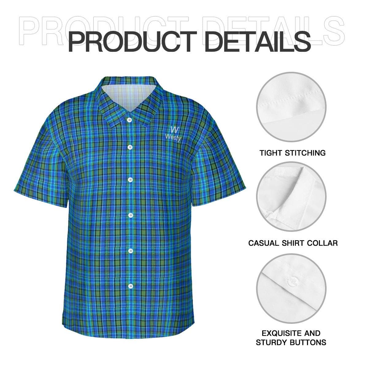 Westfalia Westy Blue Hawaiian Shirt