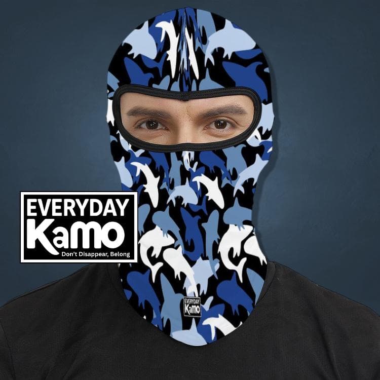 Everyday Kamo Shark Camo Full Face Mask | Breathable Outdoor Balaclava