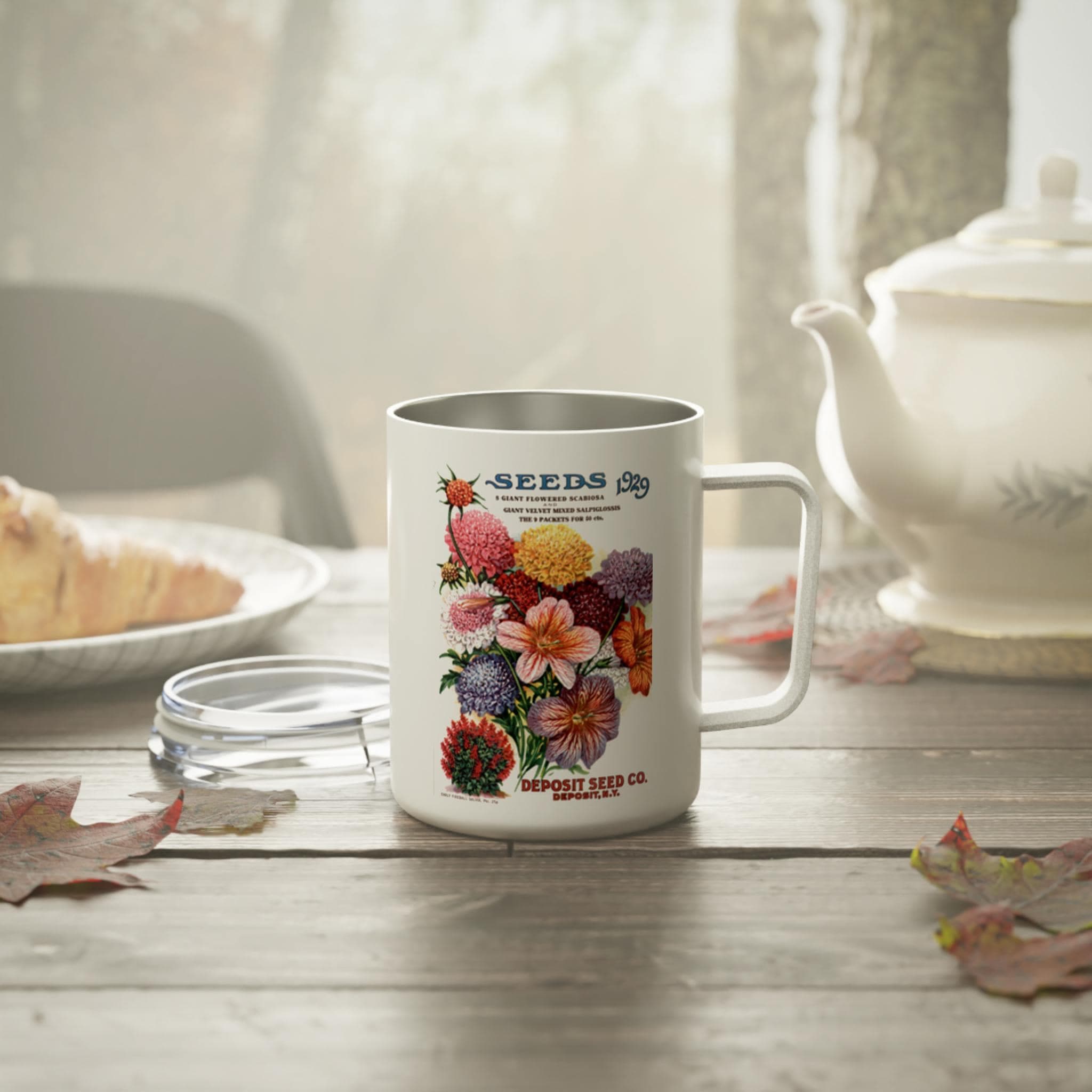 1929 Seeds Vintage Flower Mug