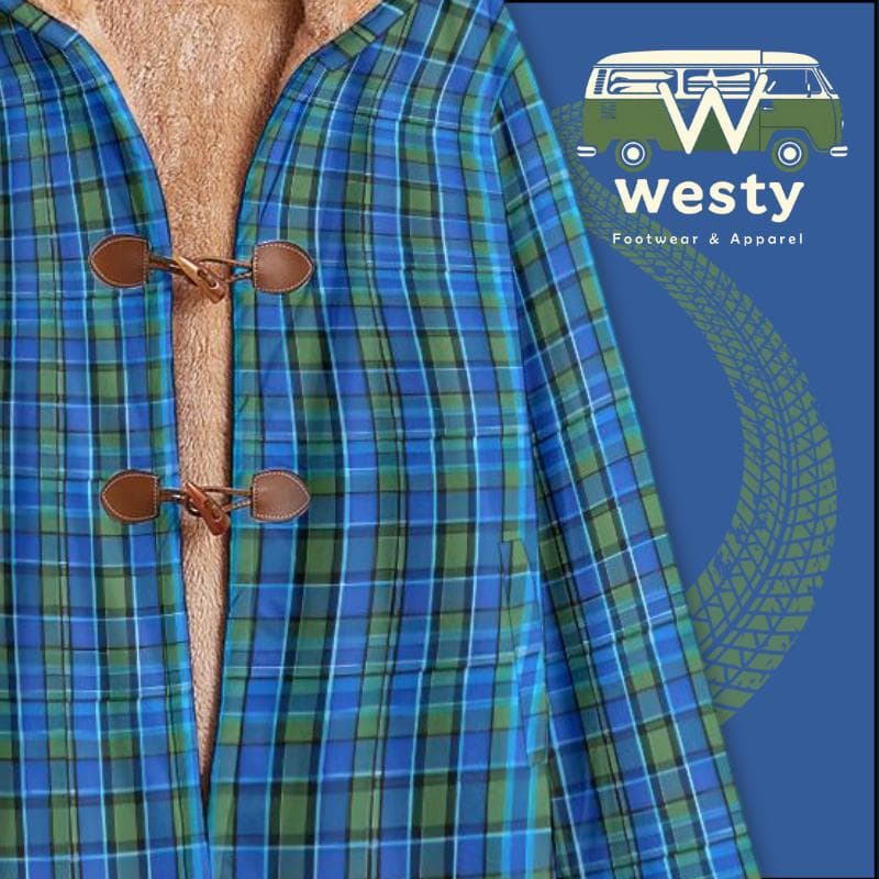 Westy Blue Horn Button Fleece Windbreaker - VW Camper Road Trip