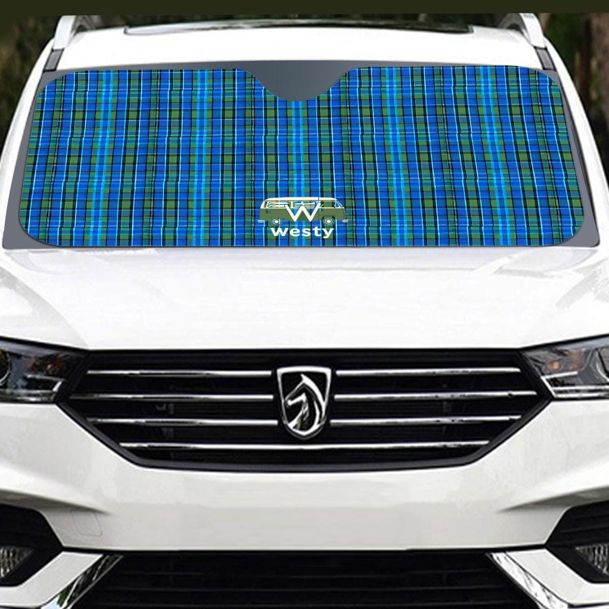 Westy VW Camper Van Sunshade – Road Trip Windshield Shade