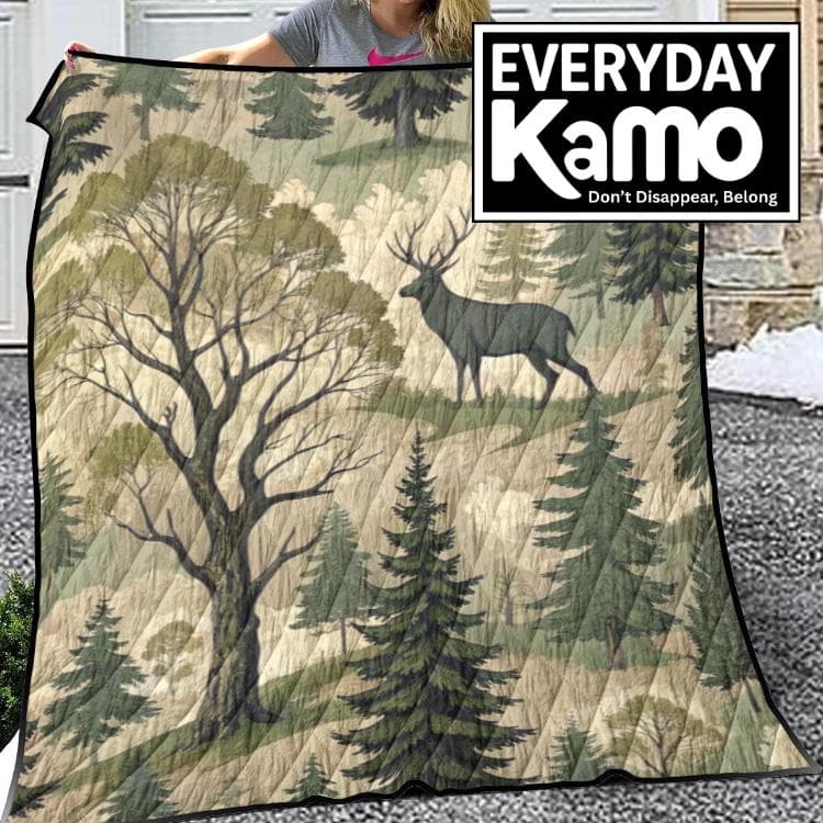 Everyday Kamo Forest Deer Quilt Lightweight Breathable