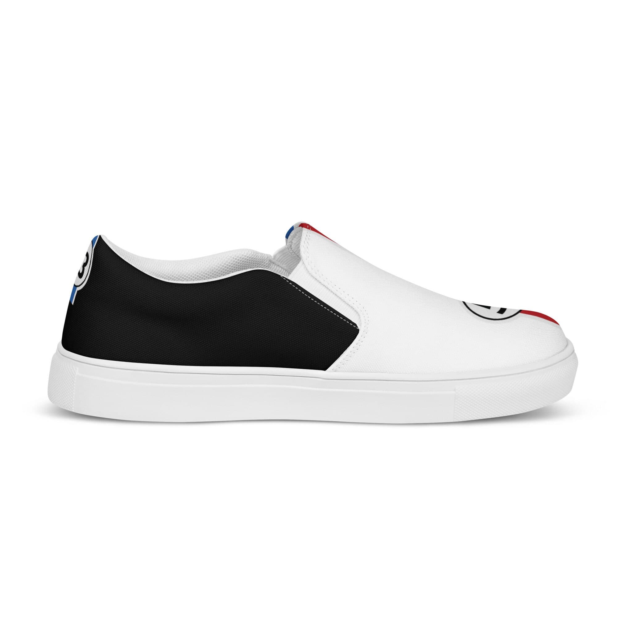 AC-Carvers™ Black-White Herbies Men’s slip-on canvas shoes