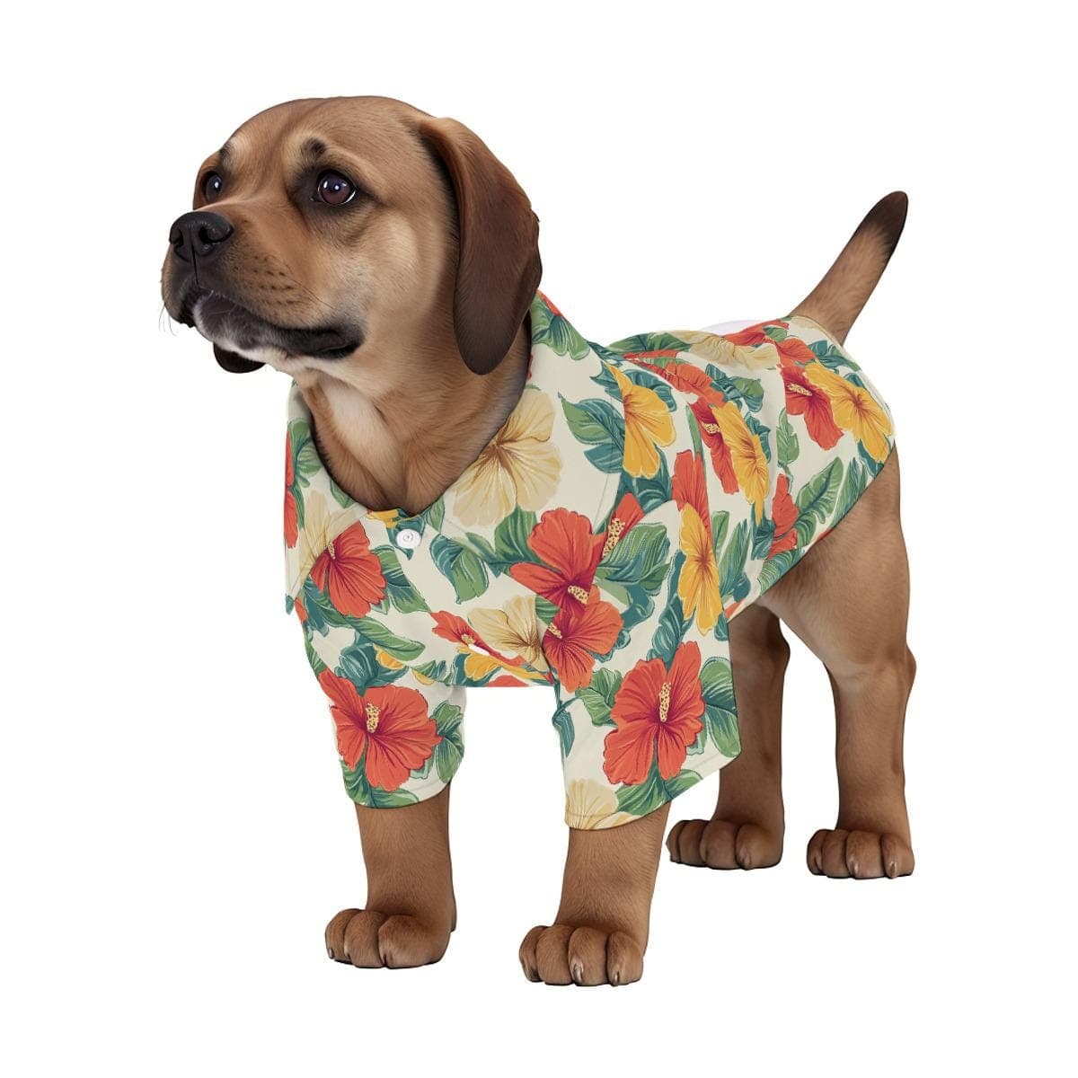 Aloha Pup Hawaiian Shirt for Dogs & Cats | Tropical Pet Beach Outfit