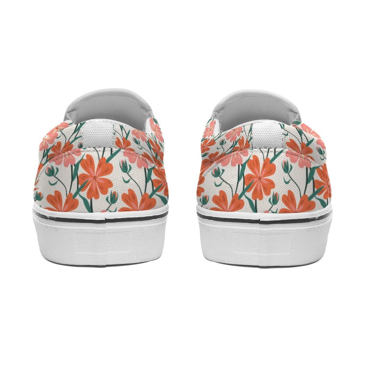 Floral Slip-On Canvas Shoes for Women | Handmade Comfort Everyday
