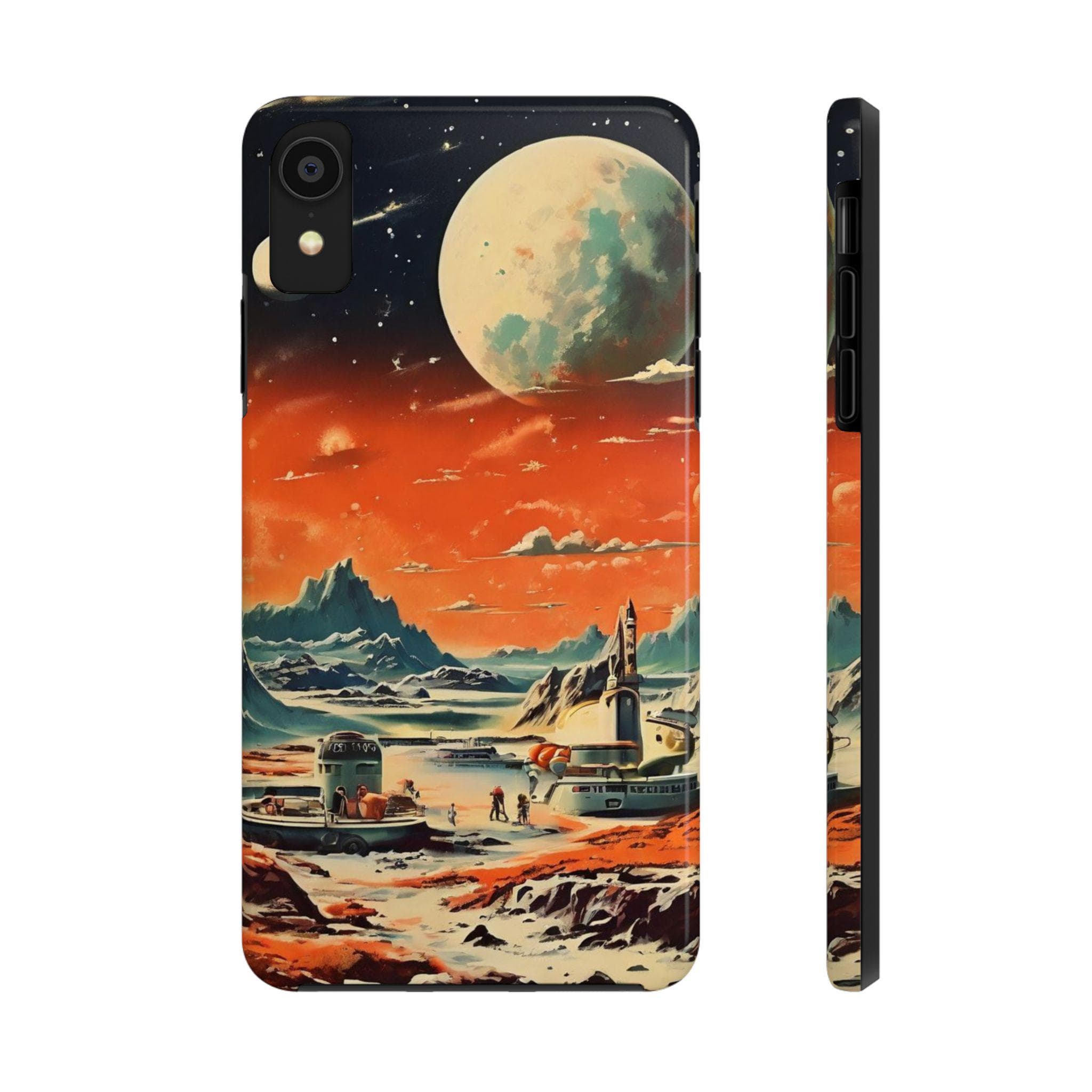Alien Planet Tough Phone Case | Retro Sci-Fi Art | iPhone Samsung