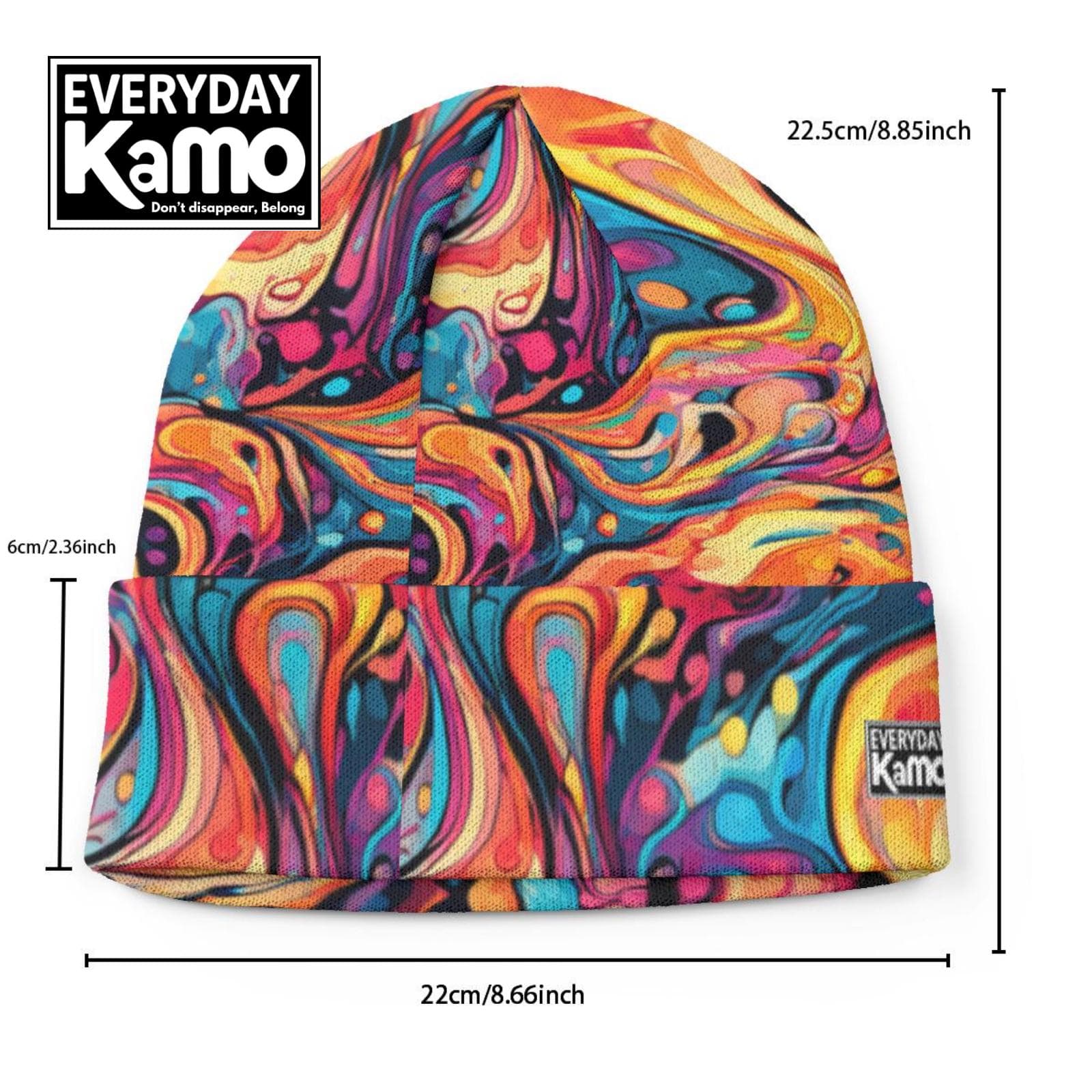 All-Over Print Knitted Hat