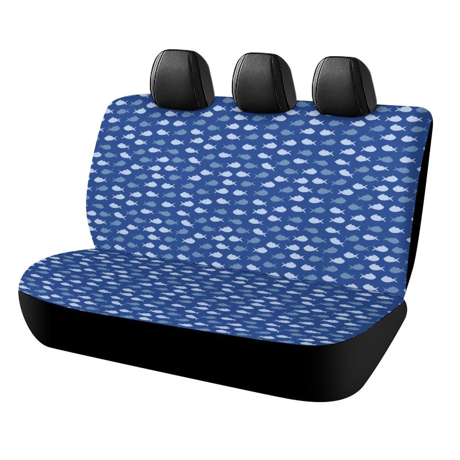 Ocean Vibes Fish Pattern Car Back Seat Cover | Personalized Comfort & Style