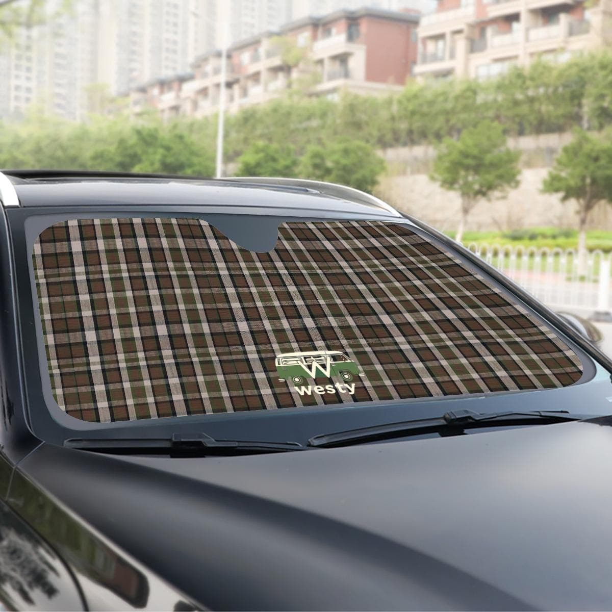 Westy Van Life Car Sun Shade - VW Camper Road Trip Gear