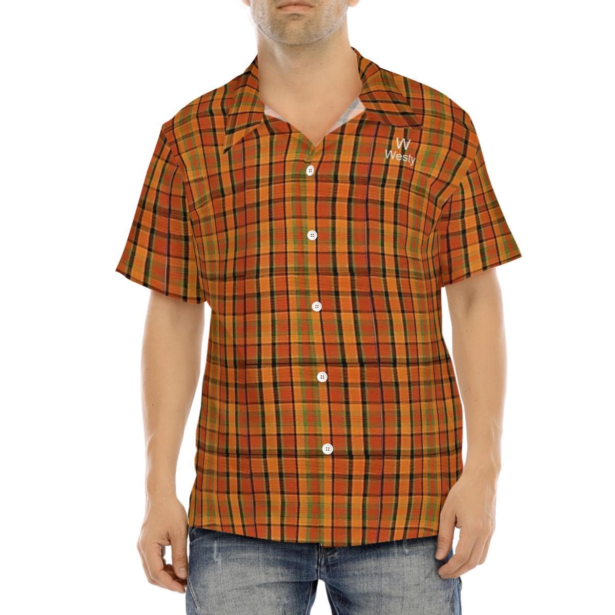 Westfalia Westy Orange Hawaiian Shirt