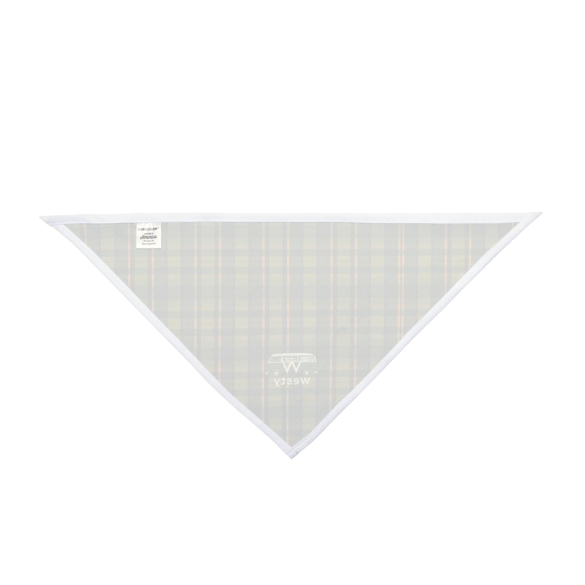Copy of Westy Orange Pet Bandana, Dog Neck Scarf, Orange Camper Van Puppy Kerchief, Westy Westfalia Print